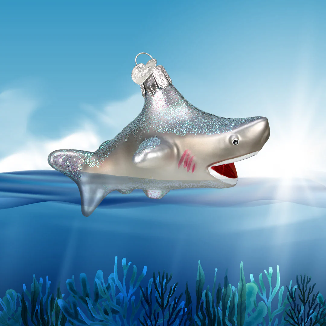Shark Ornament by Old World Christmas - Image 4
