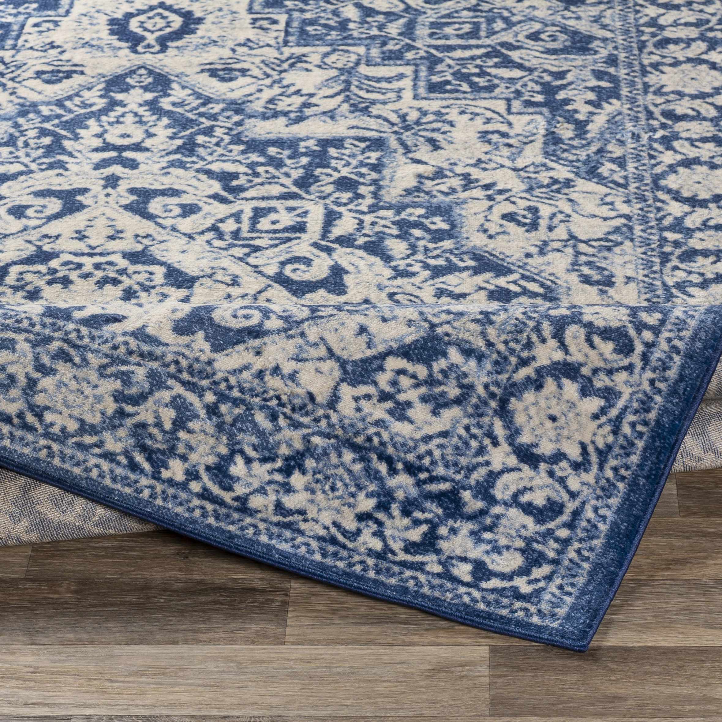 Shavertown Blue Traditional Area Rug - Clearance - Image 7