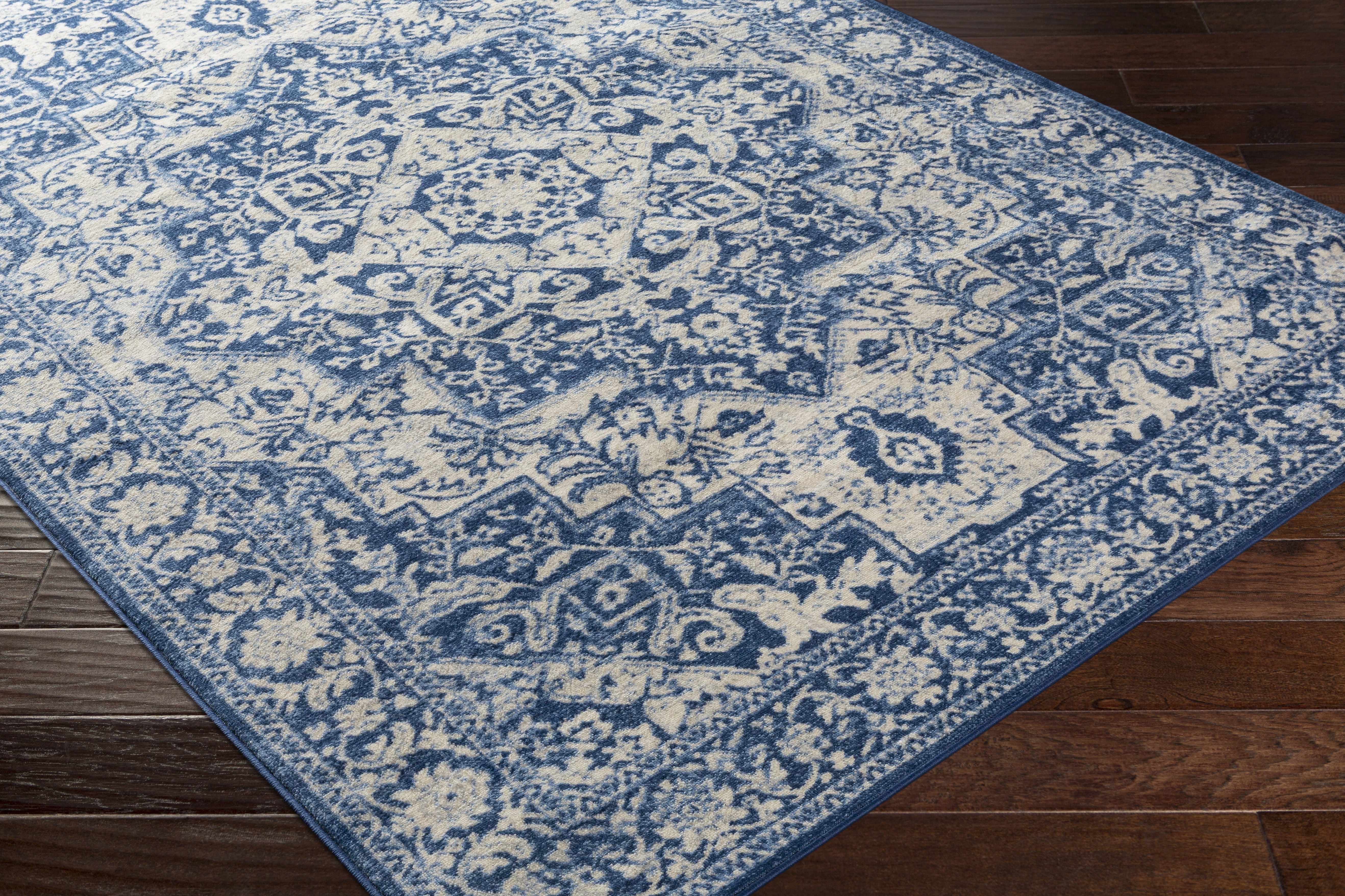 Shavertown Blue Traditional Area Rug - Clearance - Image 8