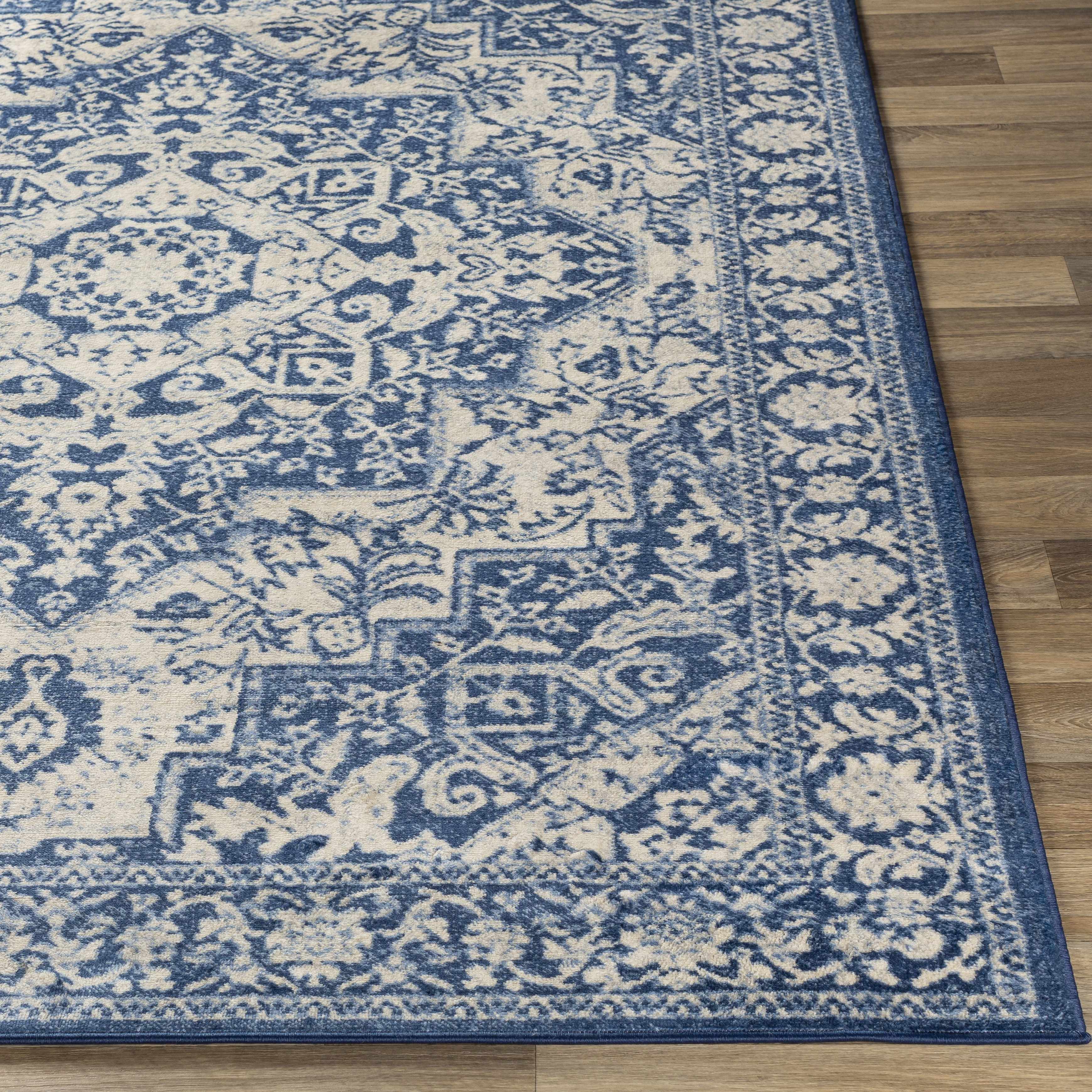 Shavertown Blue Traditional Area Rug - Clearance - Image 9