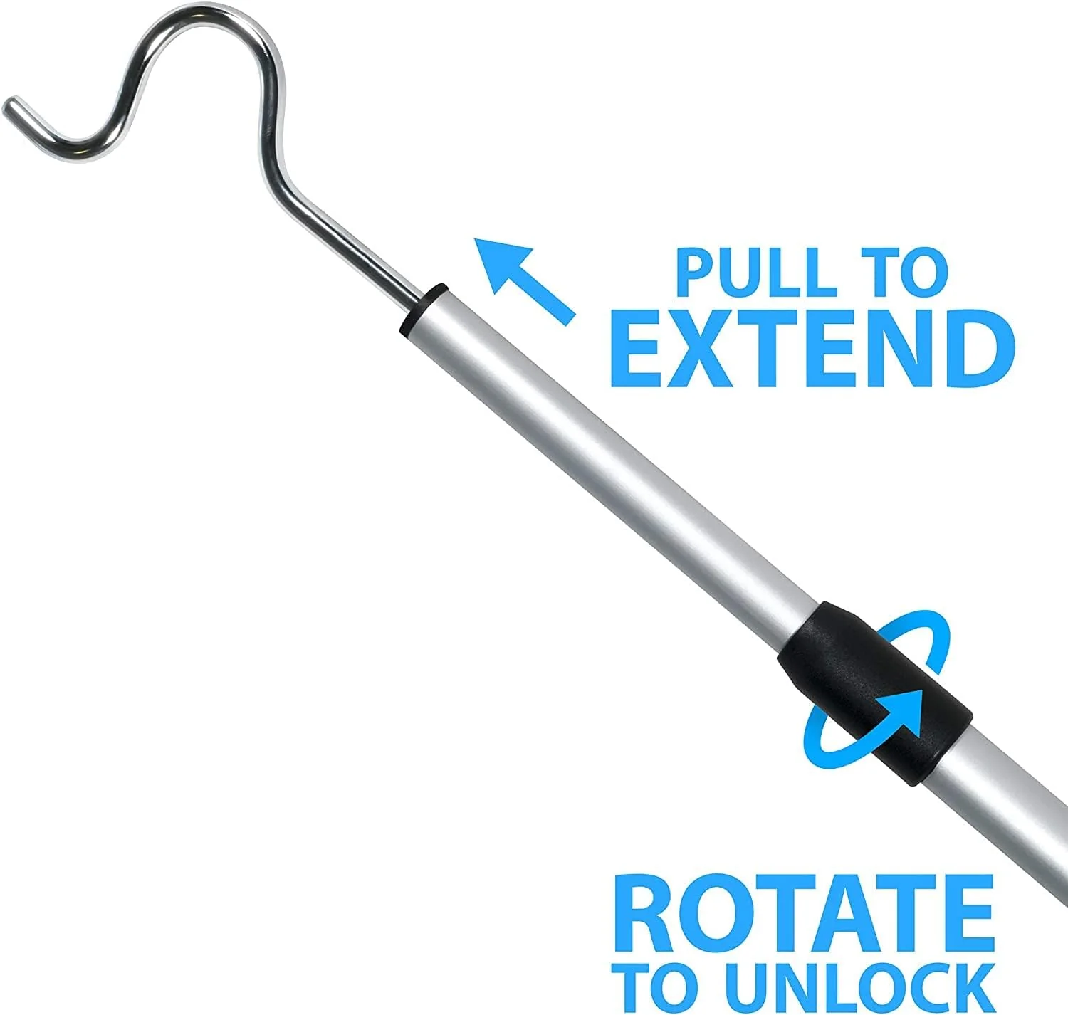 Shepherds Aluminium Extendable Pole with Cushioned Handle - Image 4