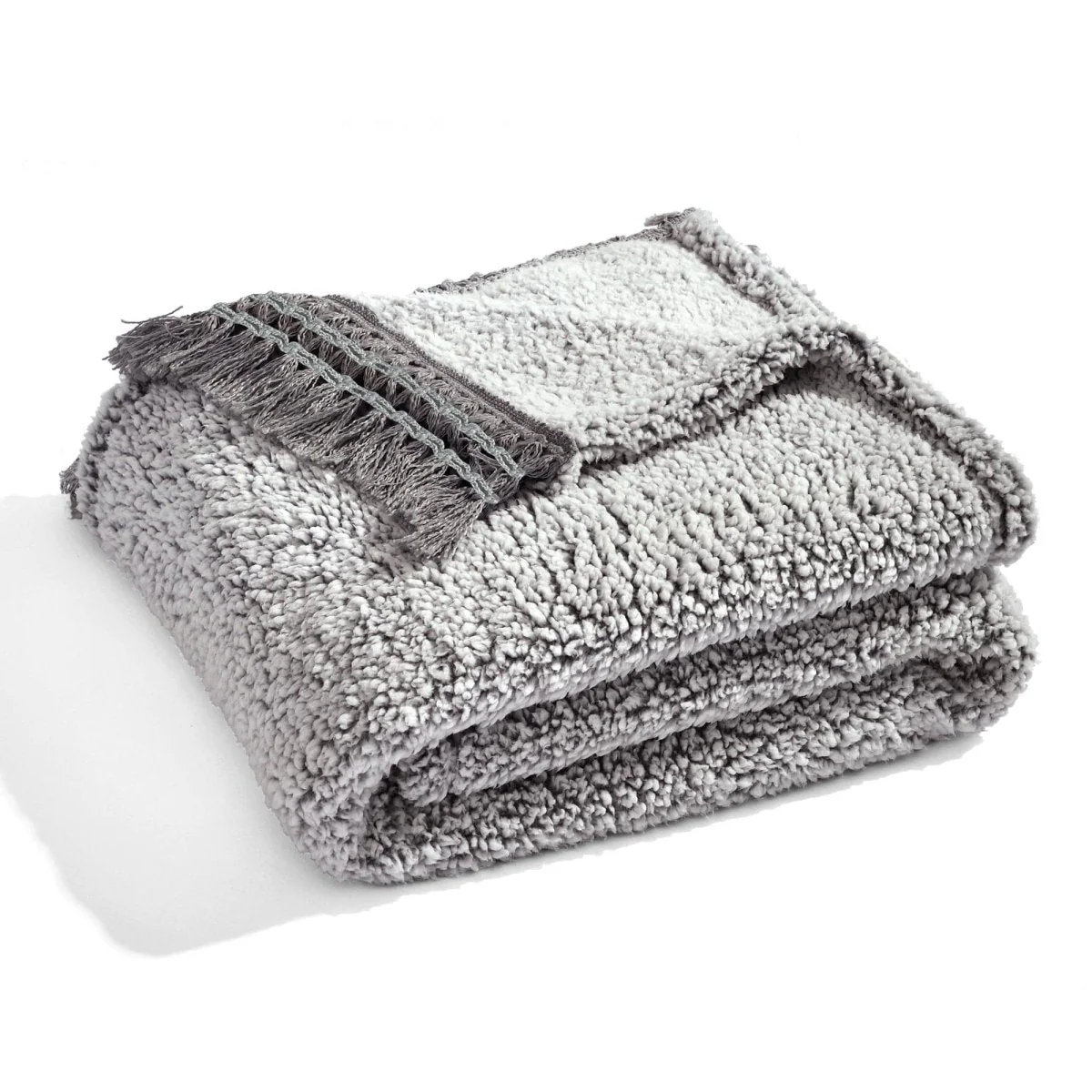 Sherpa Tassel Fringe Throw - Image 14