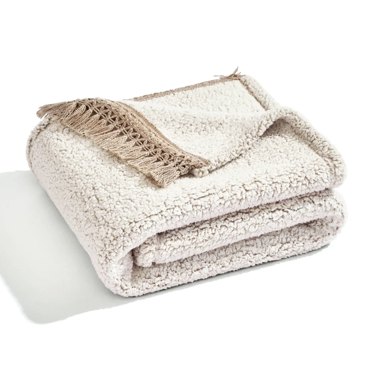 Sherpa Tassel Fringe Throw - Image 15