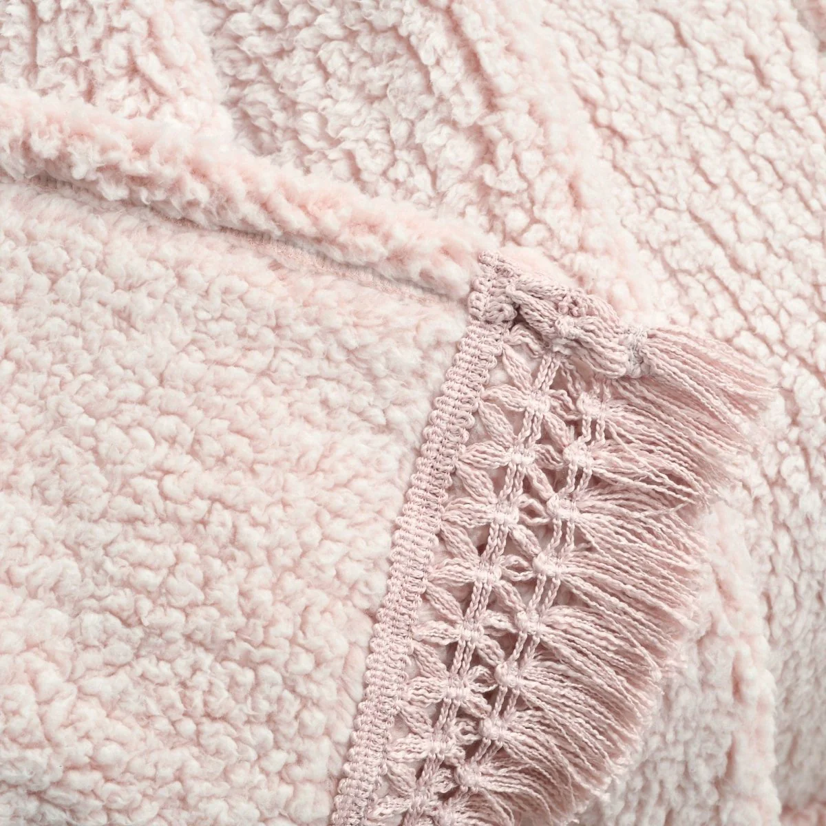 Sherpa Tassel Fringe Throw - Image 16