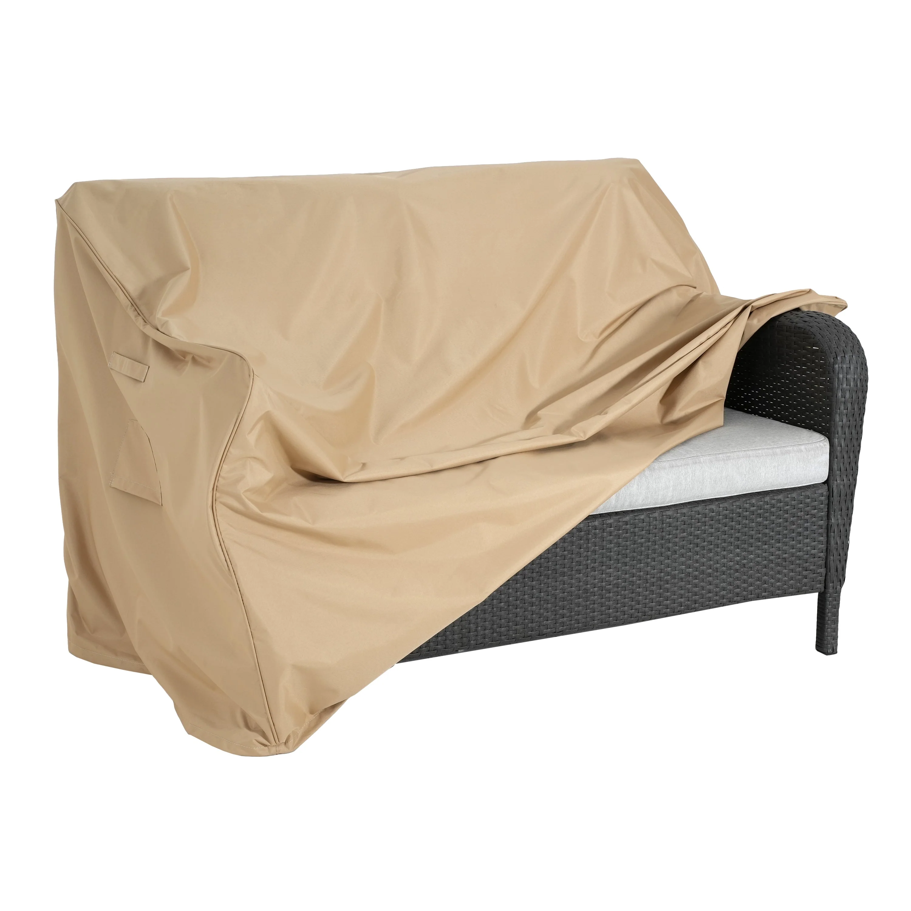 Shield Outdoor Loveseat Sofa Cover Beige - Image 3
