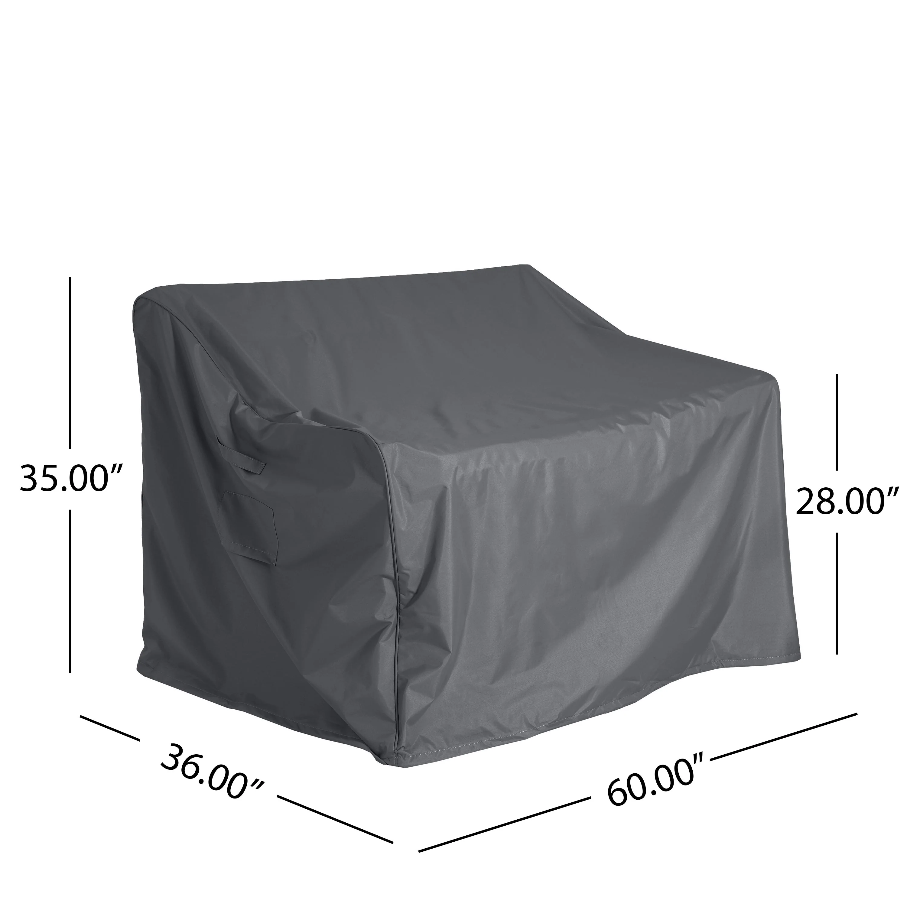 Shield Outdoor Loveseat Sofa Cover Dark Gray - Image 8