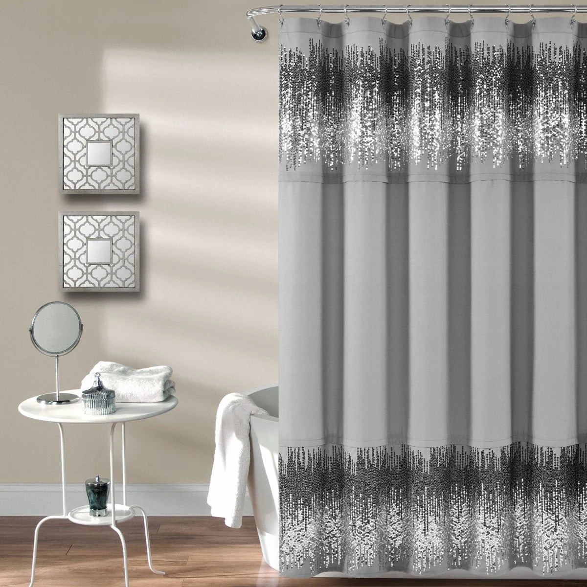 Shimmer Sequins Shower Curtain - Image 2