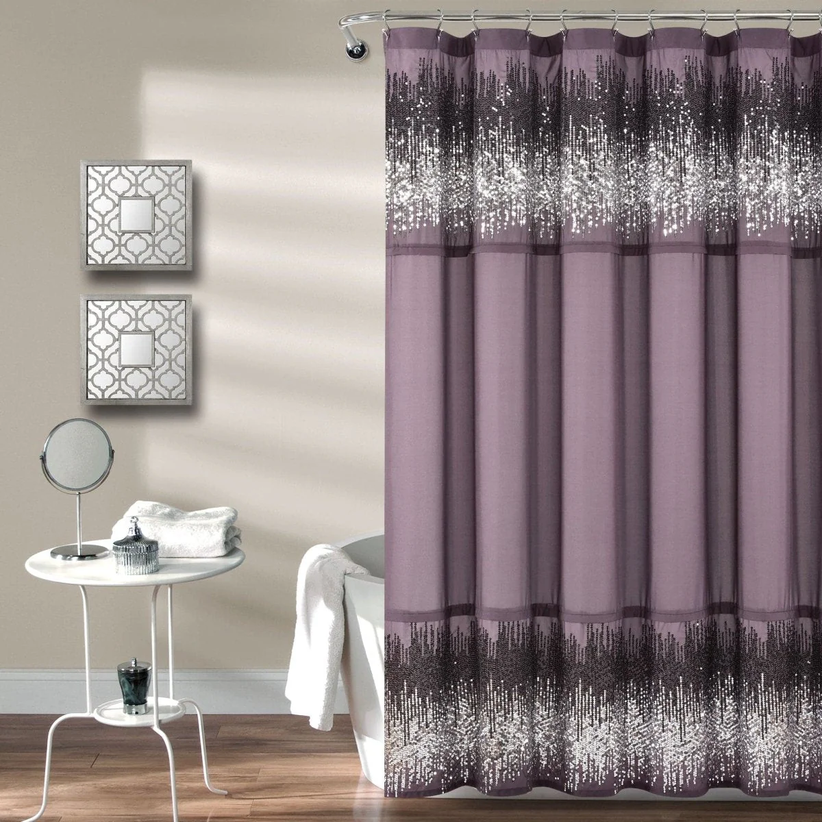 Shimmer Sequins Shower Curtain - Image 3