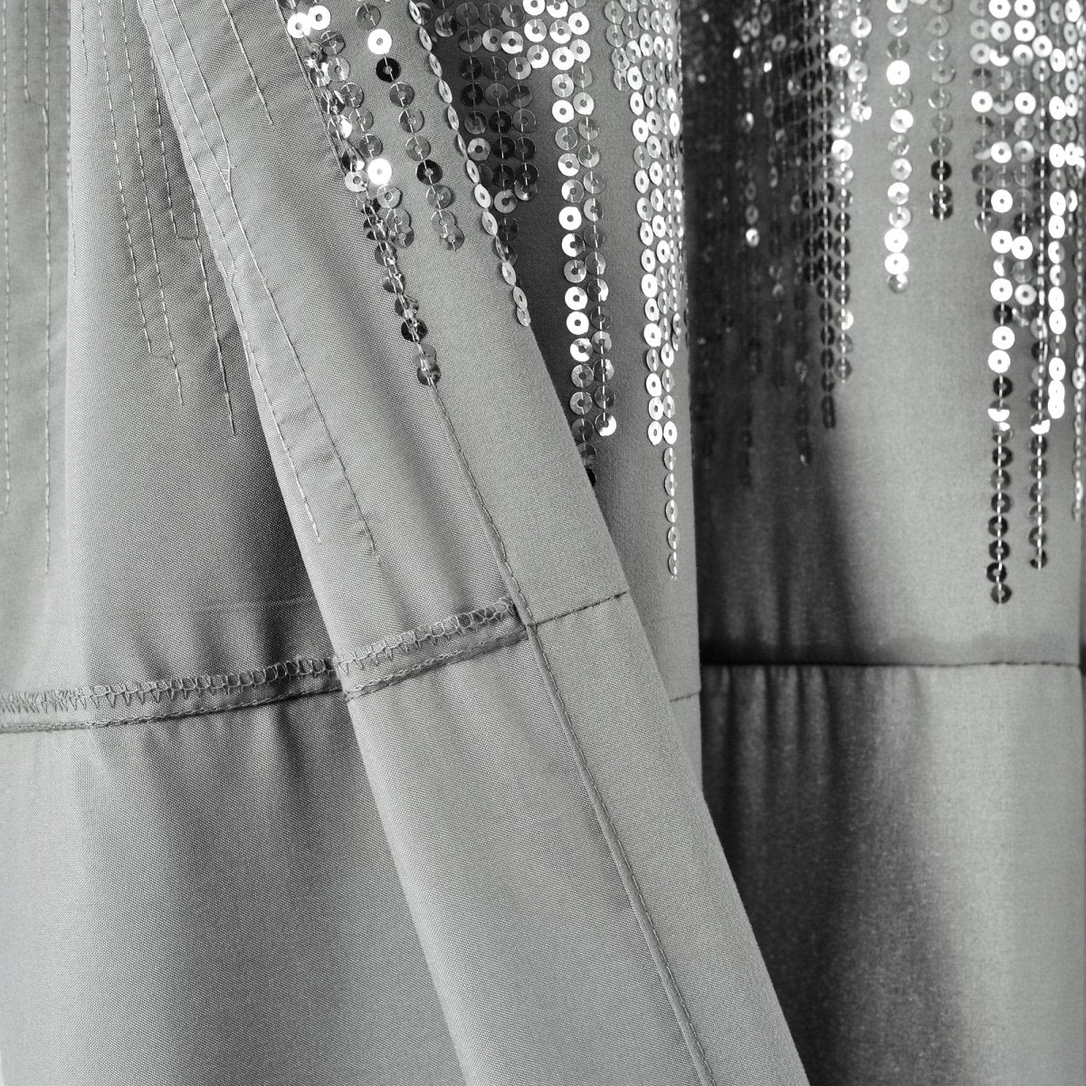 Shimmer Sequins Window Curtain Panel Set - Image 21