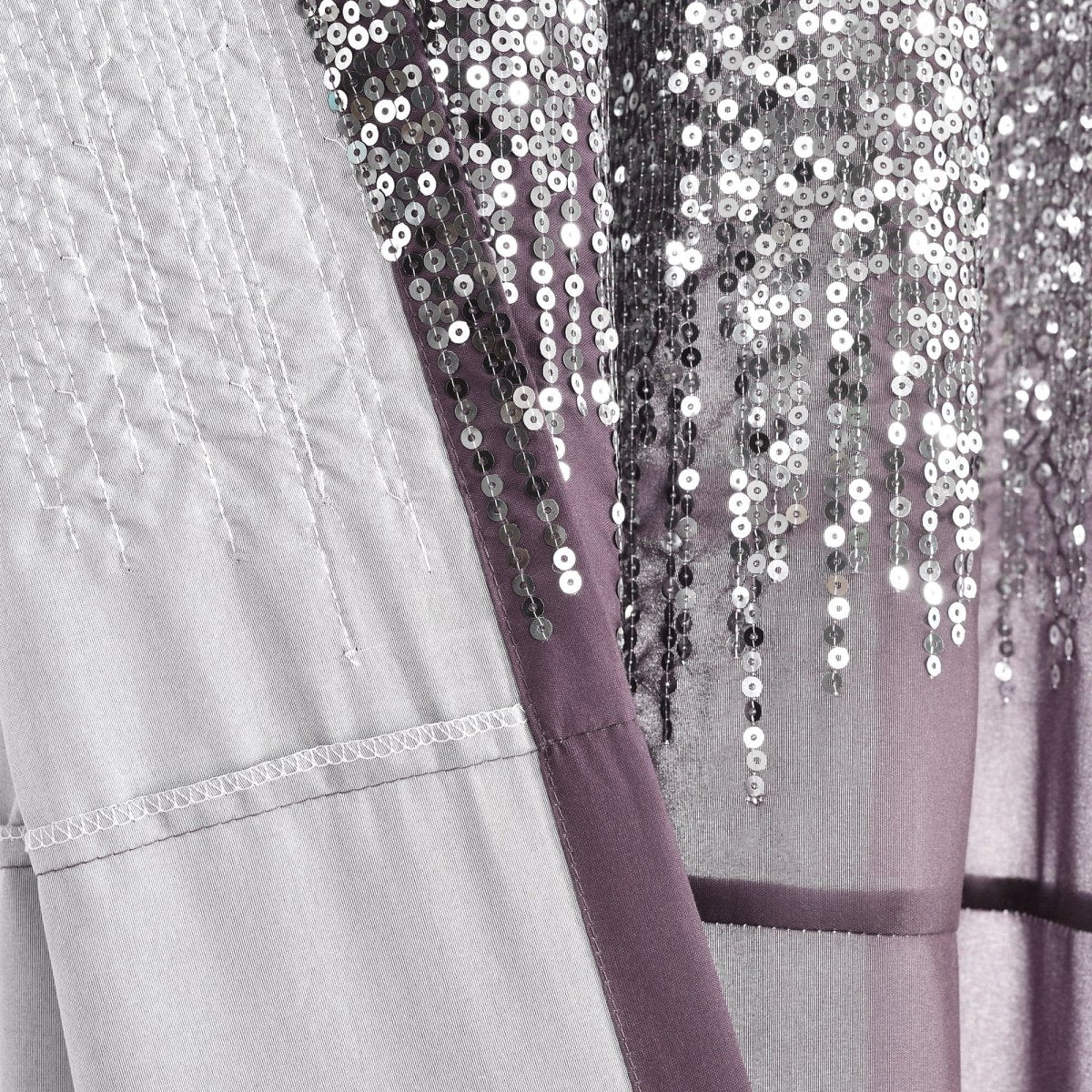 Shimmer Sequins Window Curtain Panel Set - Image 22