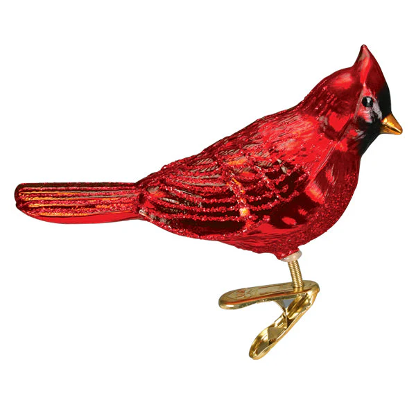 Shiny Red Northern Cardinal Ornament - Image 3