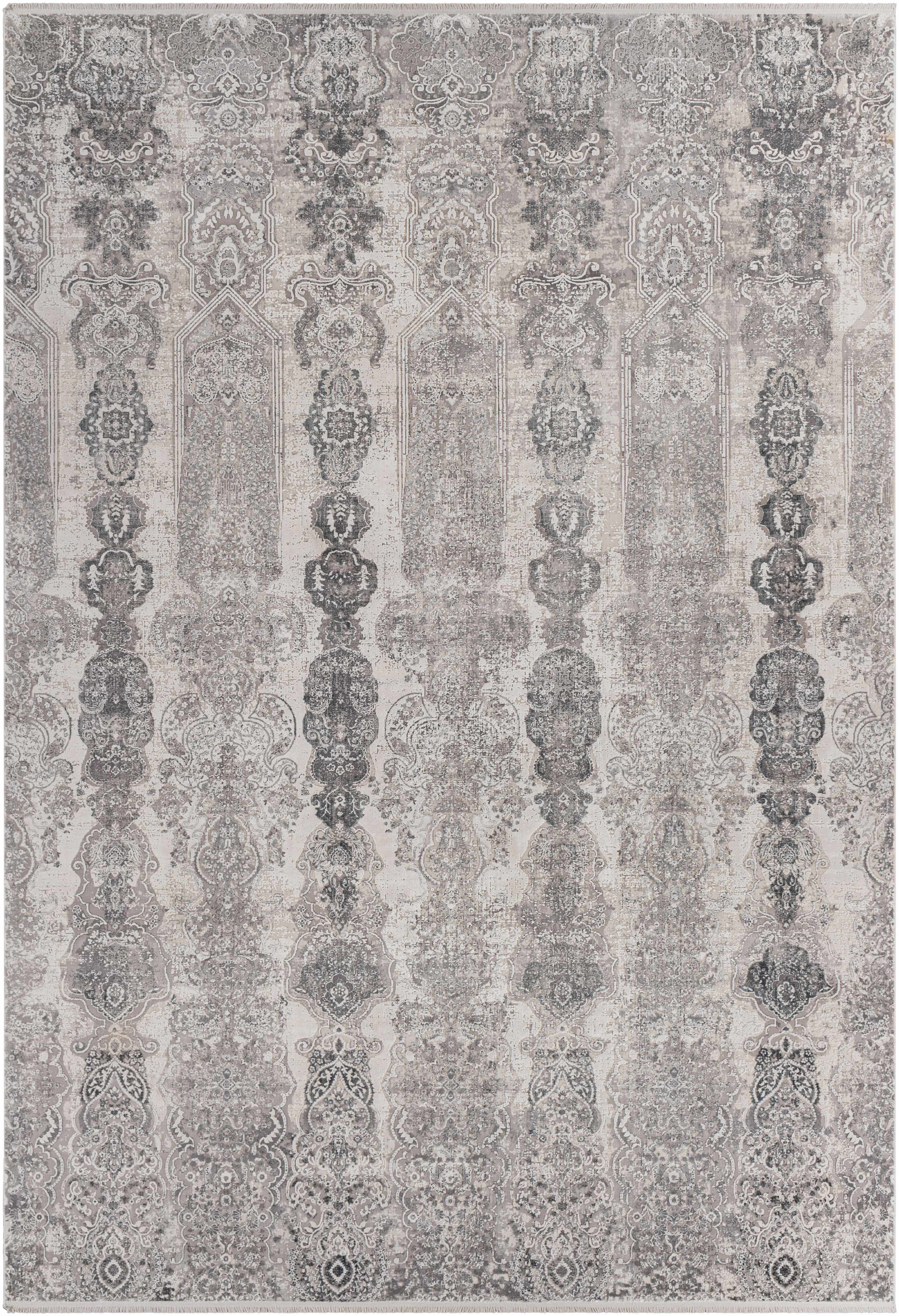 Shipdham Luxury Fringed Faux Silk Area Rug - Clearance - Image 10