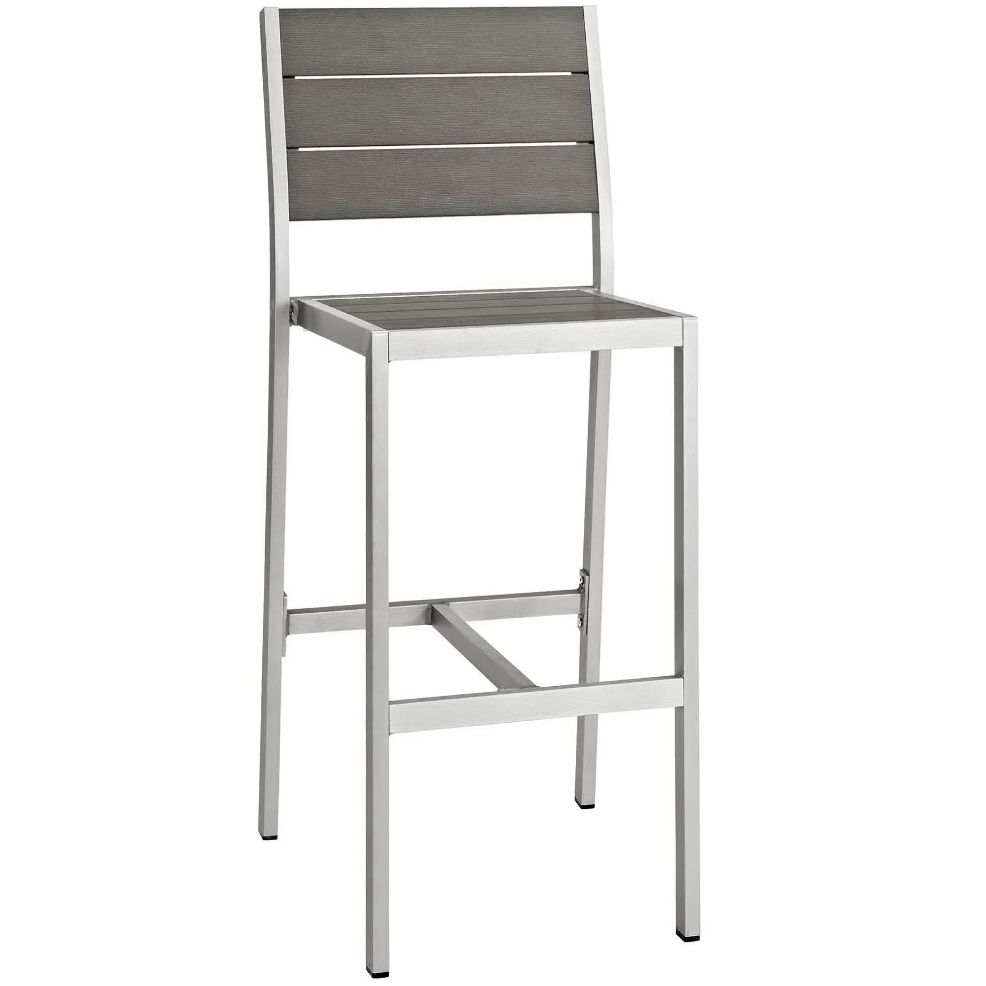 Shore 3 Piece Outdoor Patio Aluminum Pub Set by Modway - Image 2