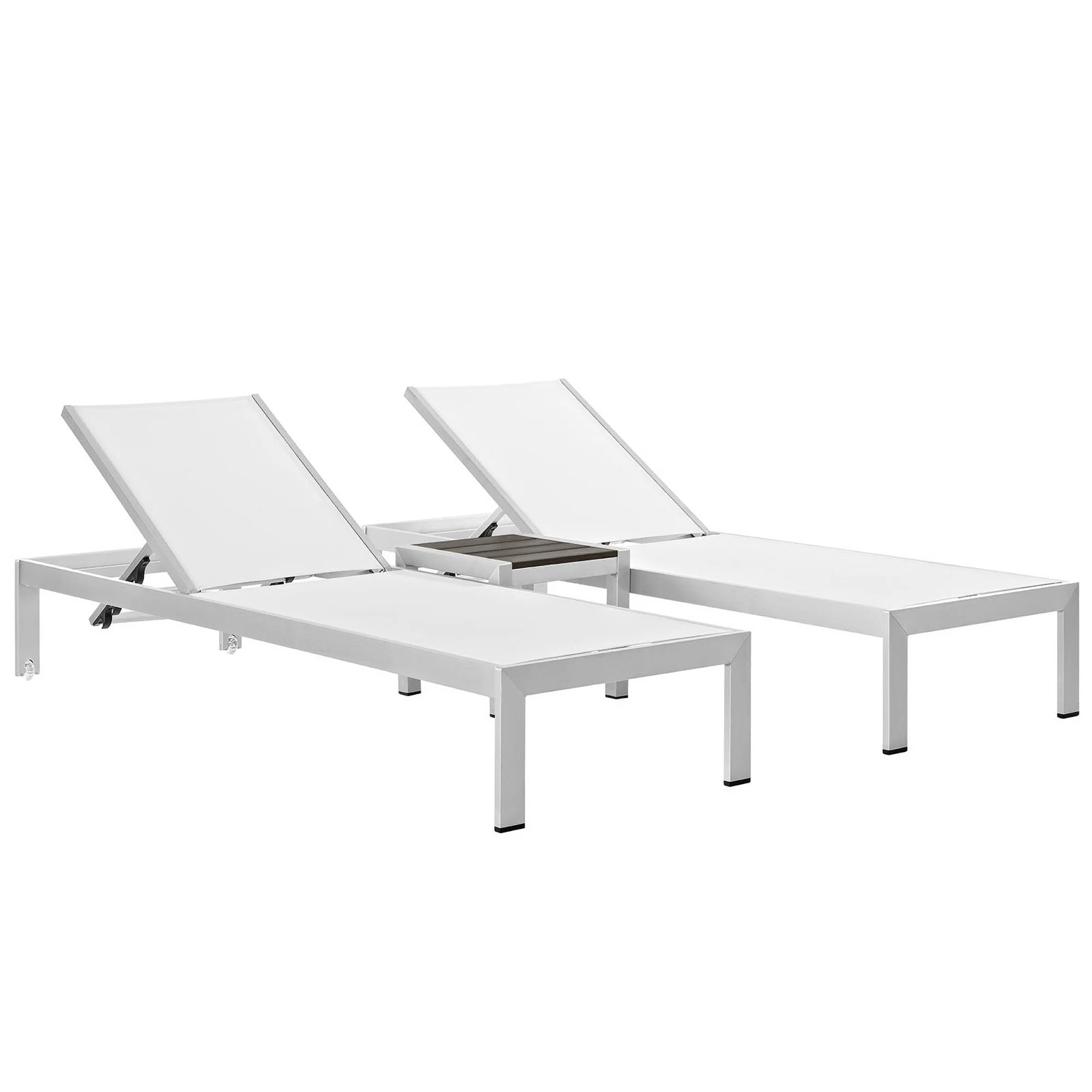 Shore 3 Piece Outdoor Patio Aluminum Set by Modway - Image 20