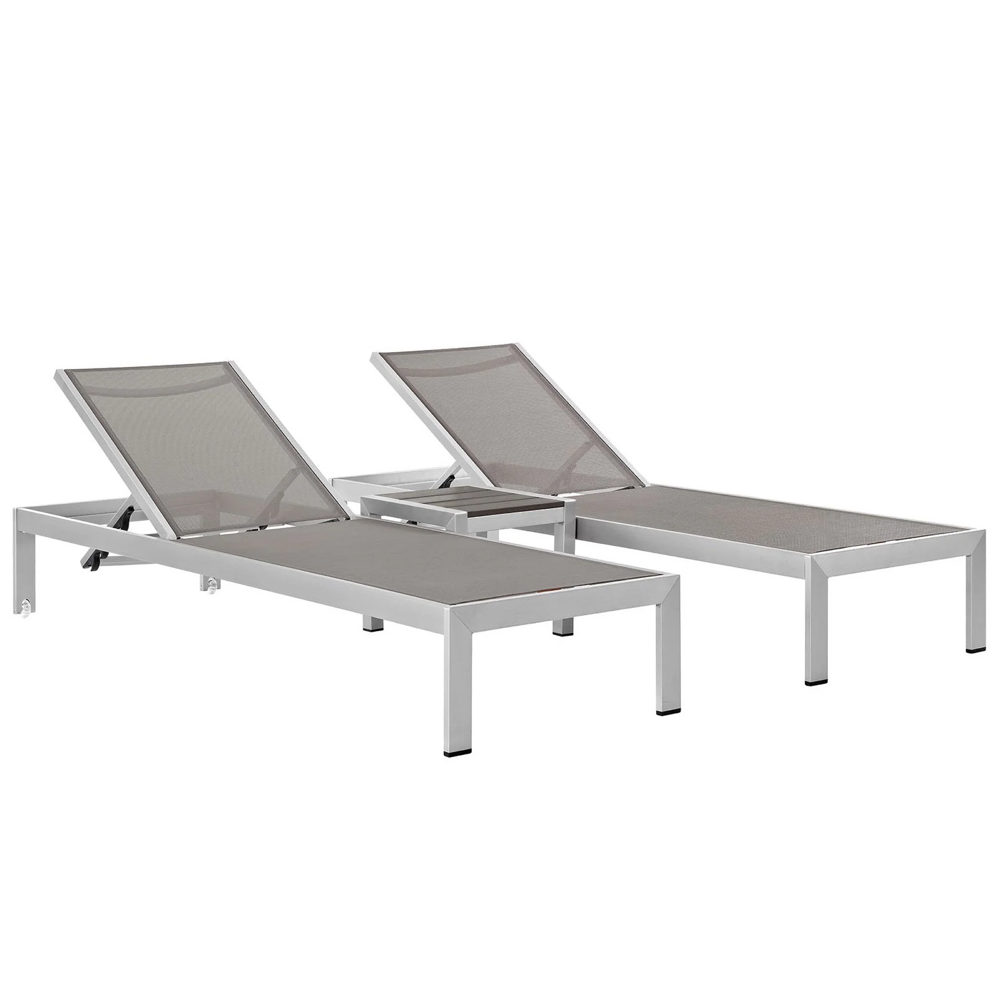 Shore 3 Piece Outdoor Patio Aluminum Set by Modway - Image 21