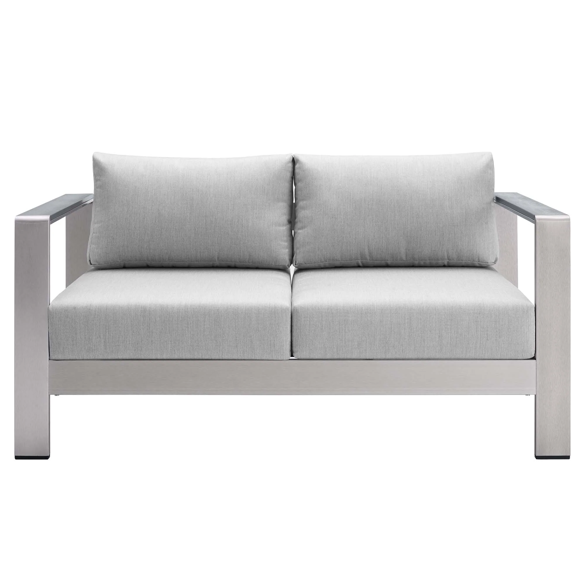 Shore 3 Piece Sunbrella Fabric Outdoor Patio Aluminum Set by Modway - Image 10