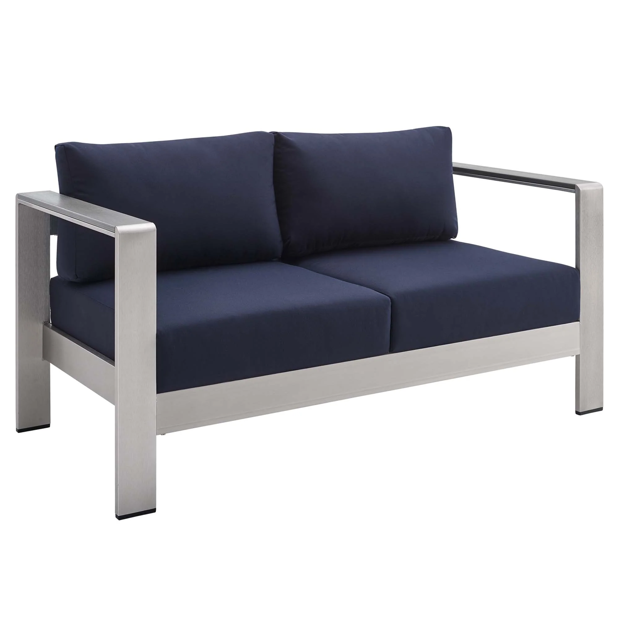 Shore 7 Piece Sunbrella Fabric Outdoor Patio Aluminum Set by Modway - Image 5