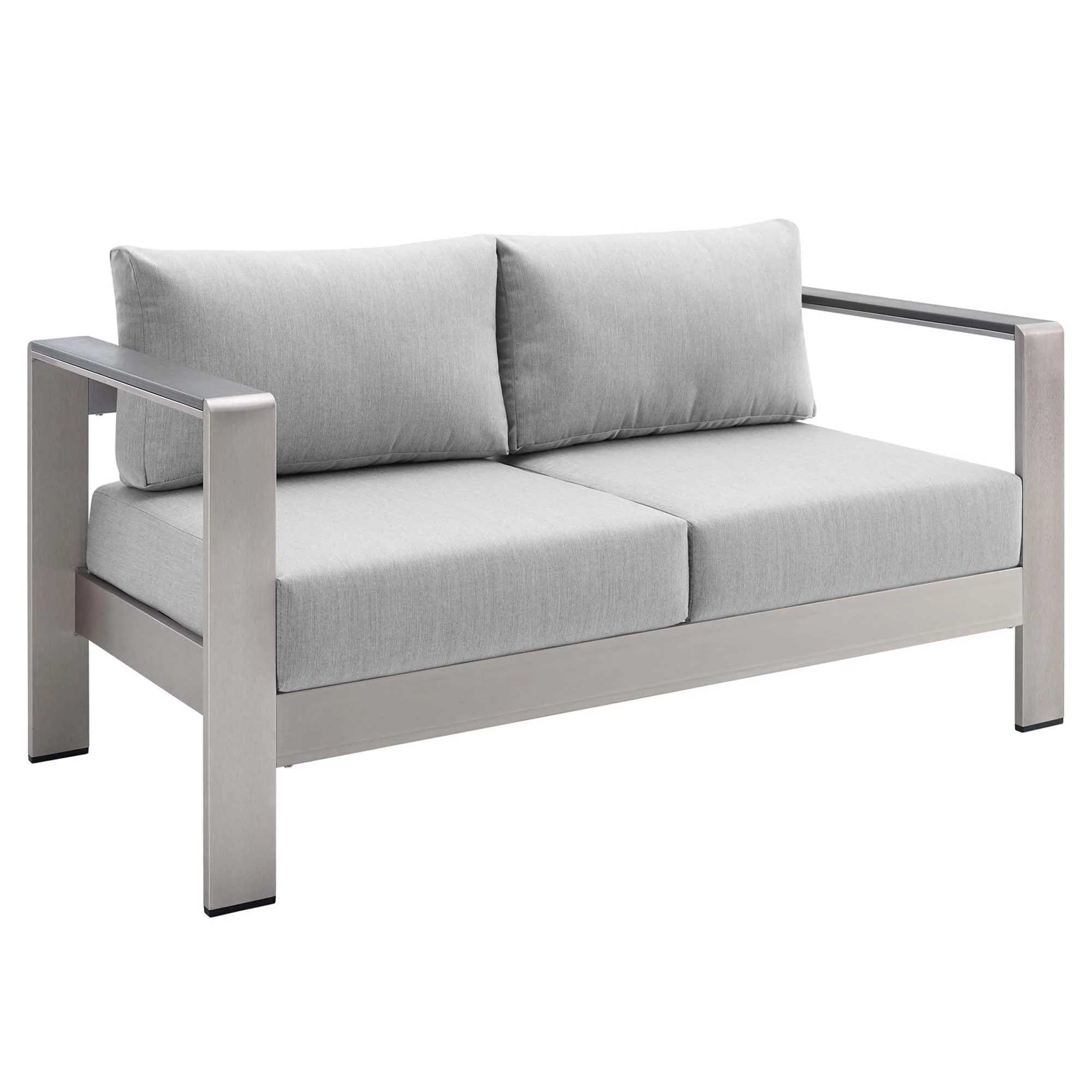 Shore 7 Piece Sunbrella Fabric Outdoor Patio Aluminum Set by Modway - Image 9
