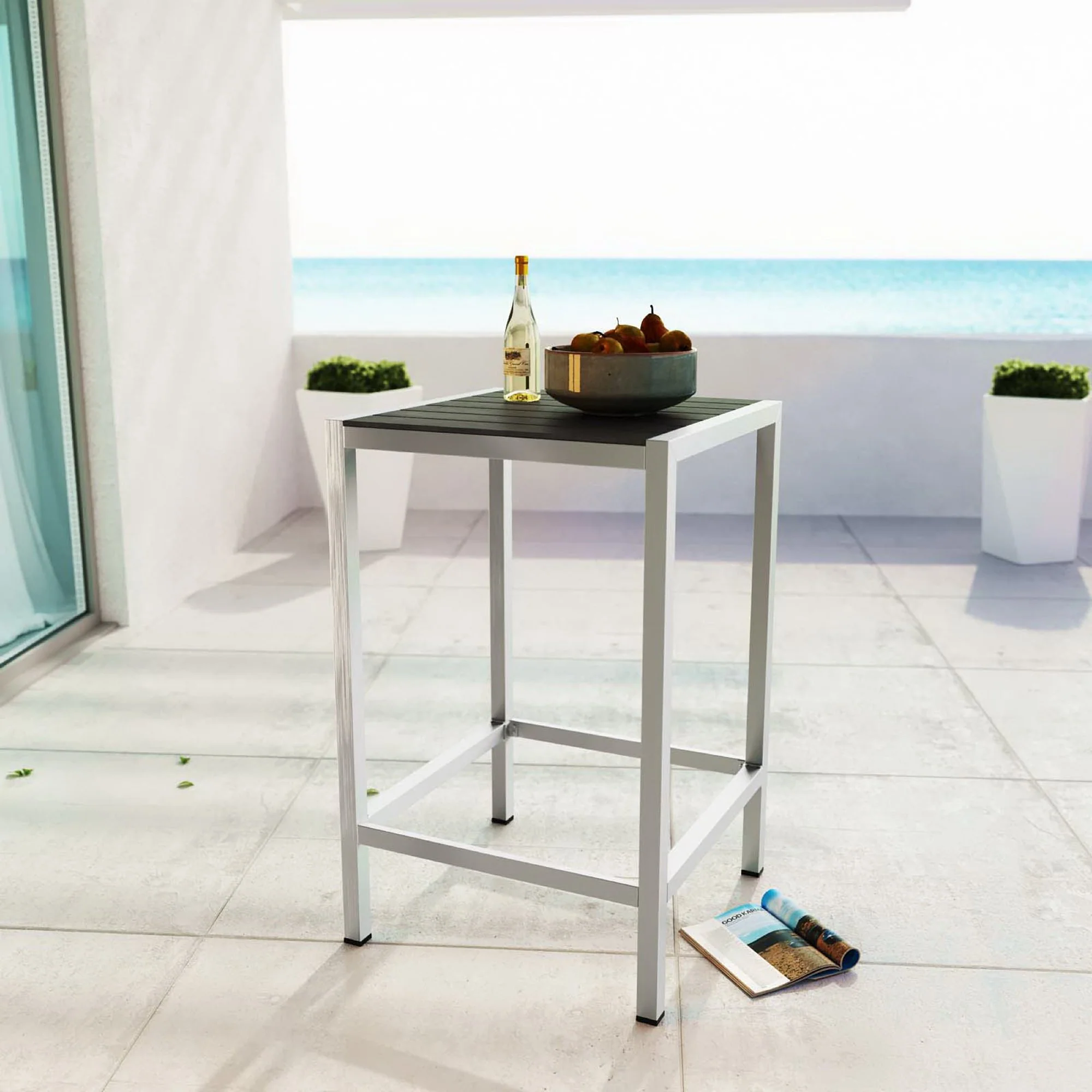 Shore Outdoor Patio Aluminum Bar Table by Modway - Image 4