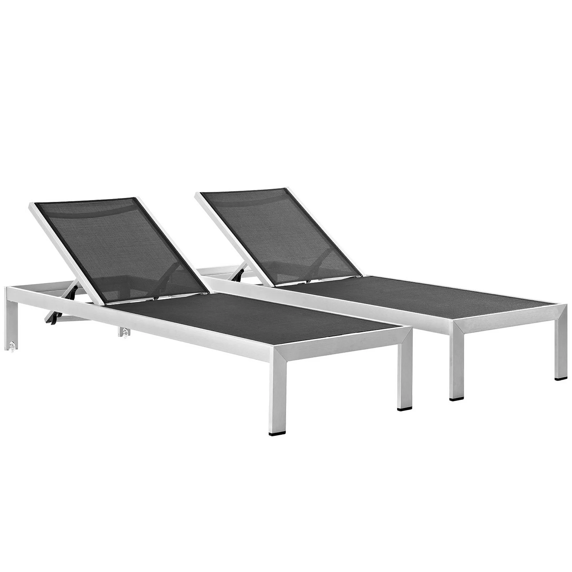 Shore Outdoor Patio Aluminum Chaise Set of 2 by Modway - Image 14