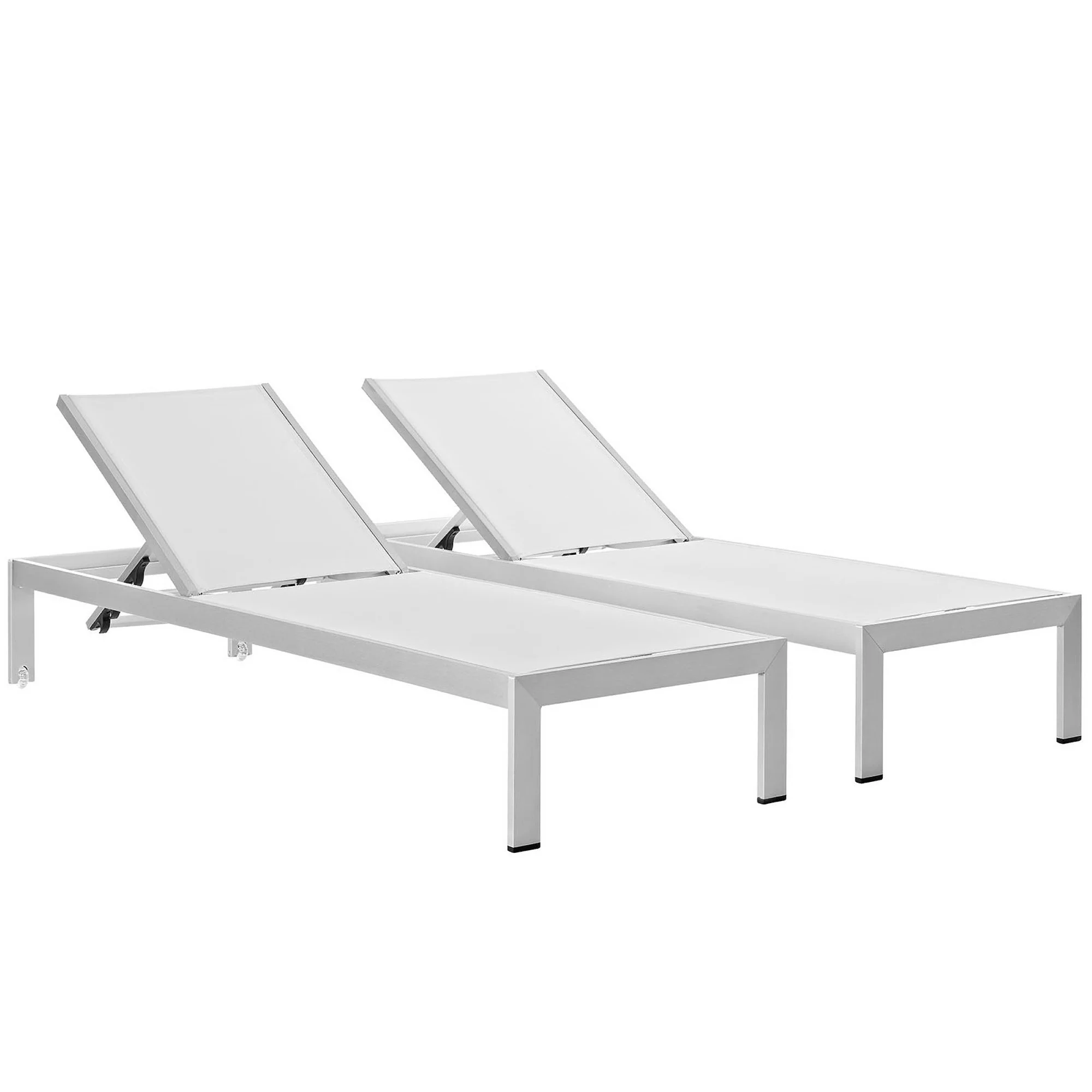 Shore Outdoor Patio Aluminum Chaise Set of 2 by Modway - Image 15