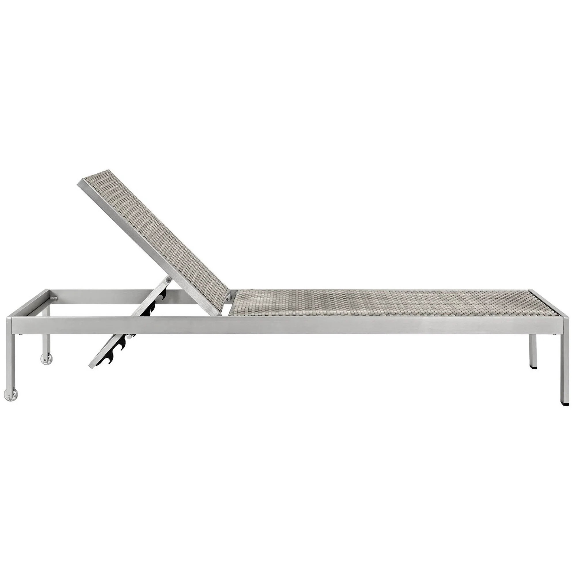 Shore Outdoor Patio Aluminum Chaise Set of 4 by Modway - Image 3