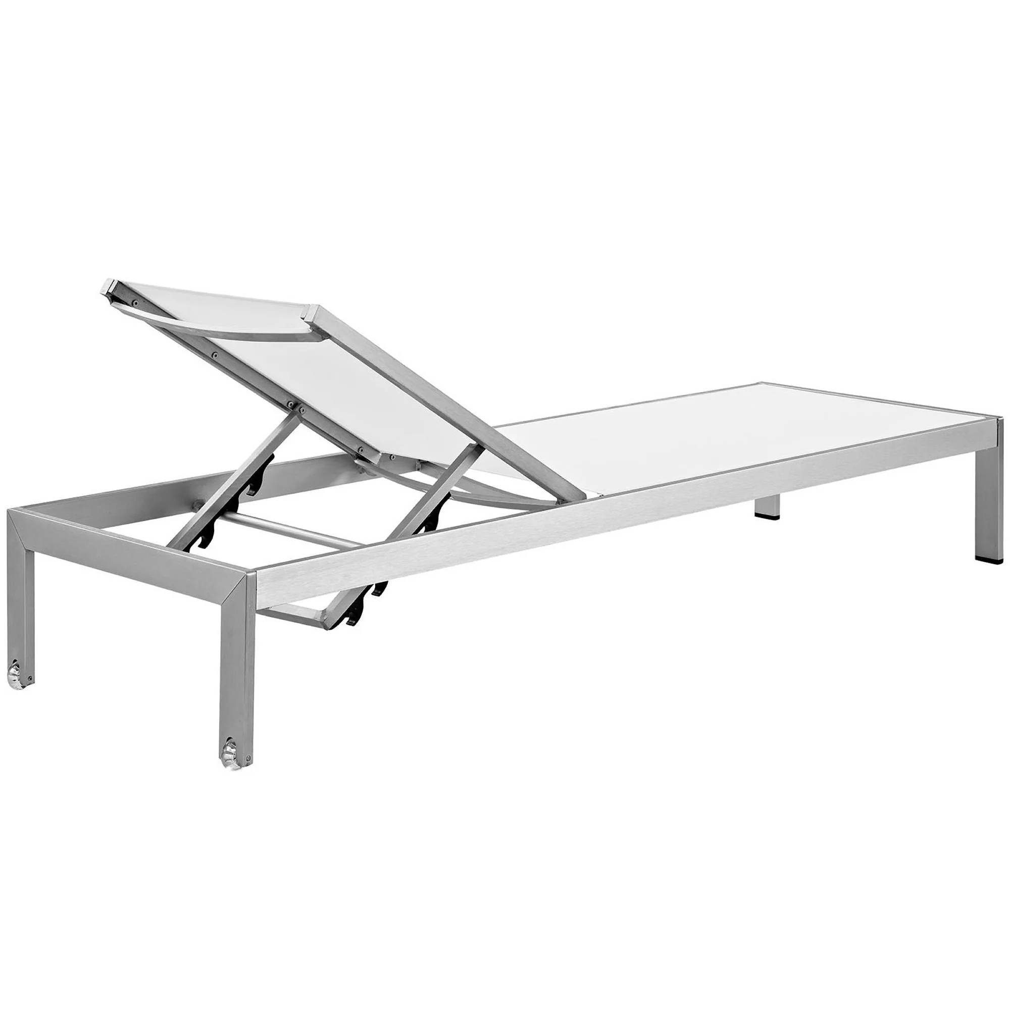 Shore Outdoor Patio Aluminum Chaise Set of 6 by Modway - Image 8
