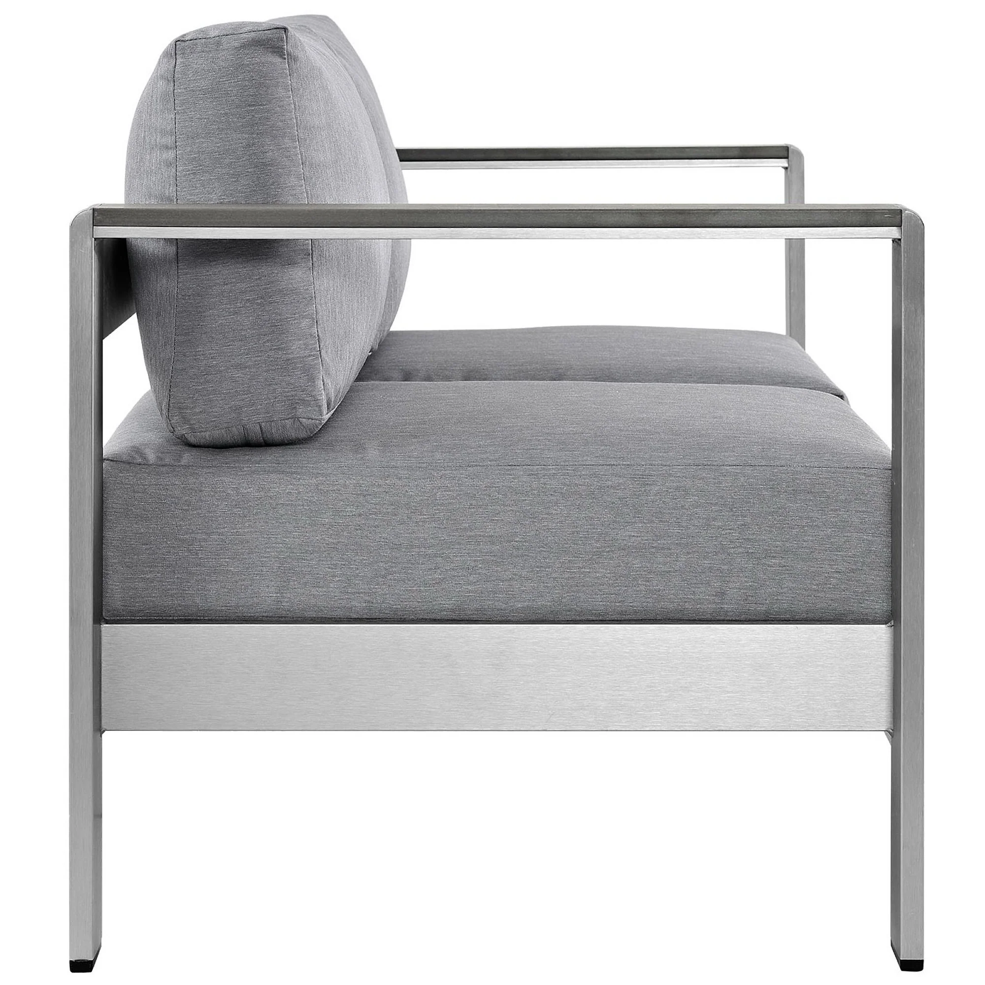 Shore Outdoor Patio Aluminum Loveseat by Modway - Image 2