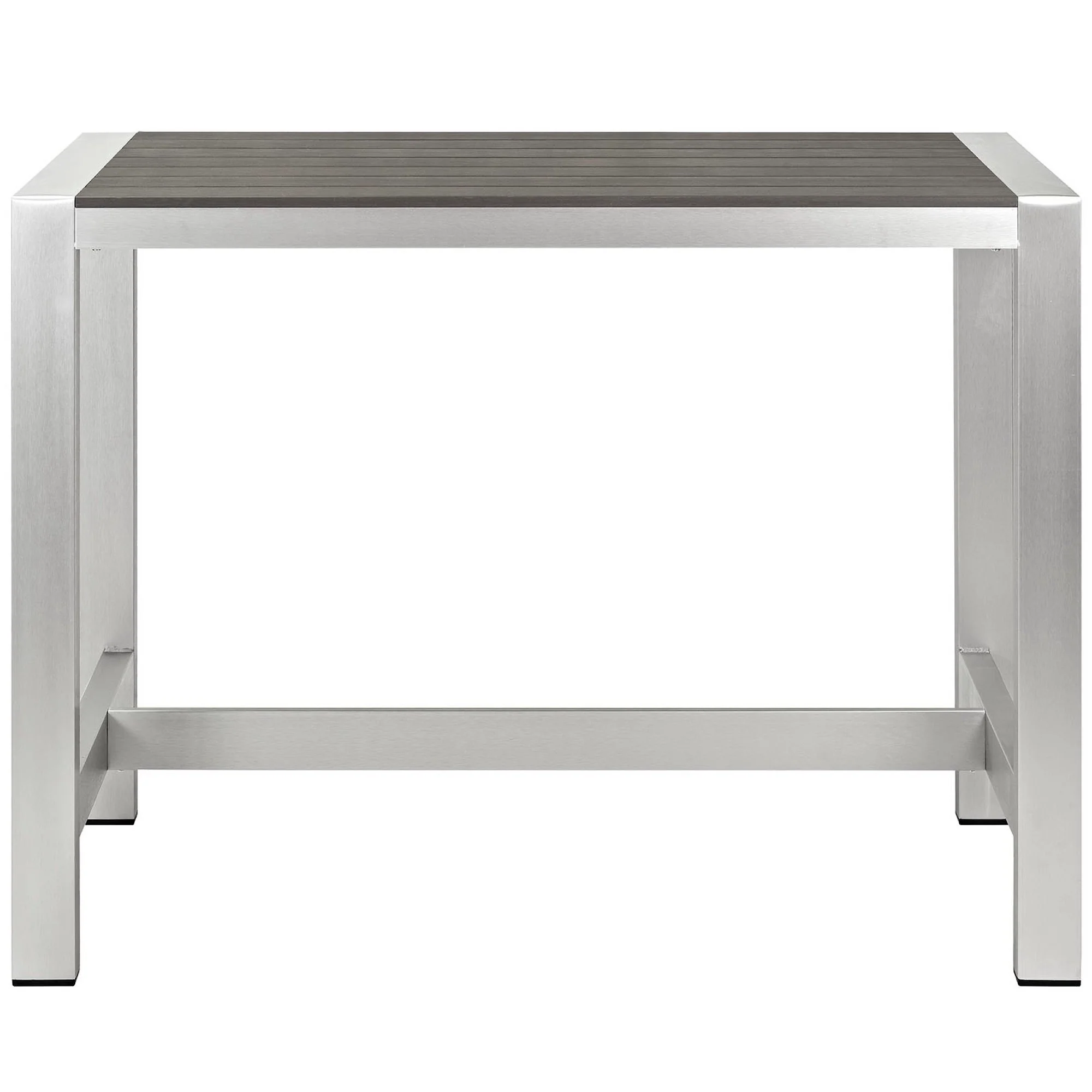 Shore Outdoor Patio Aluminum Rectangle Bar Table by Modway - Image 2