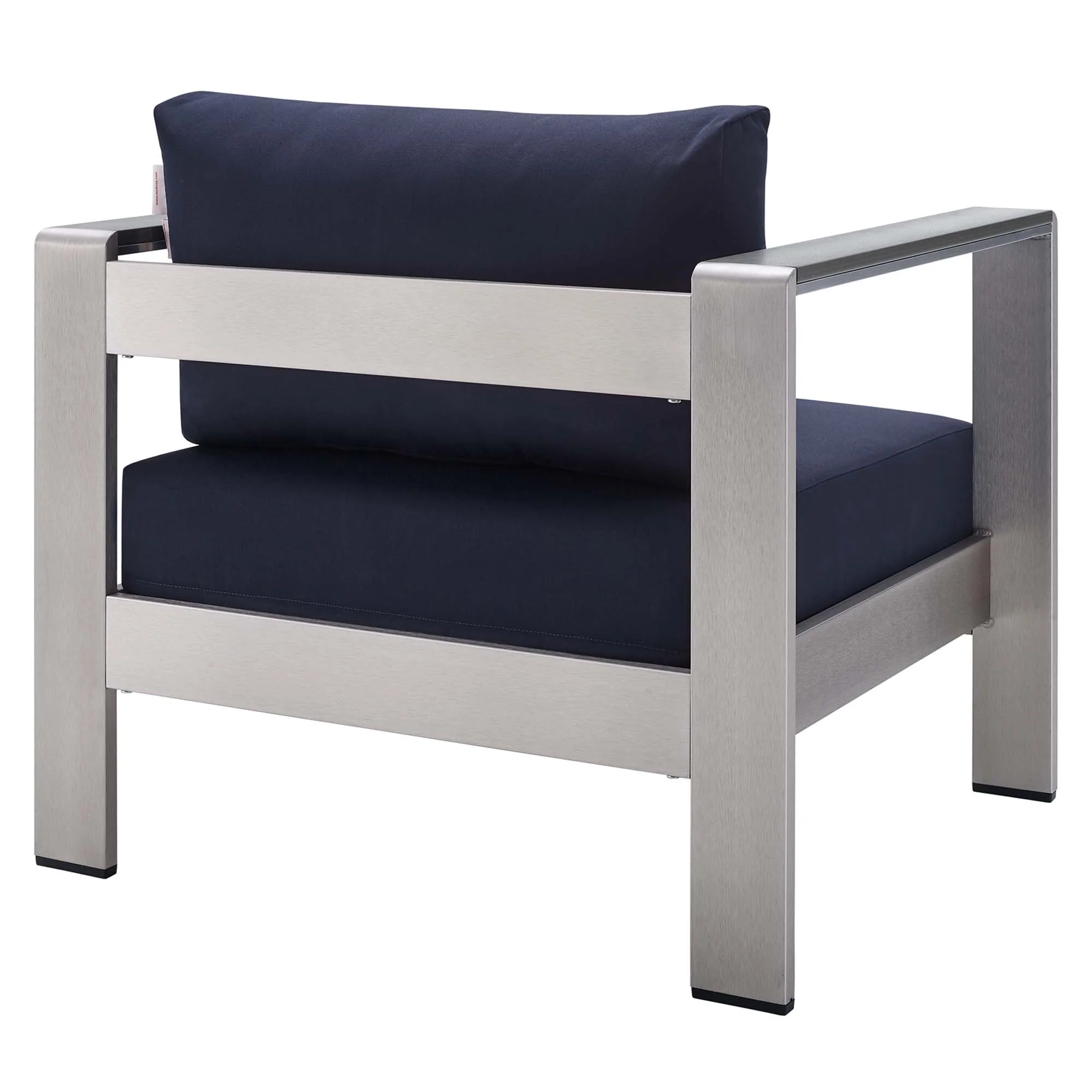 Shore Sunbrella Fabric Aluminum Outdoor Patio Armchair by Modway - Image 4