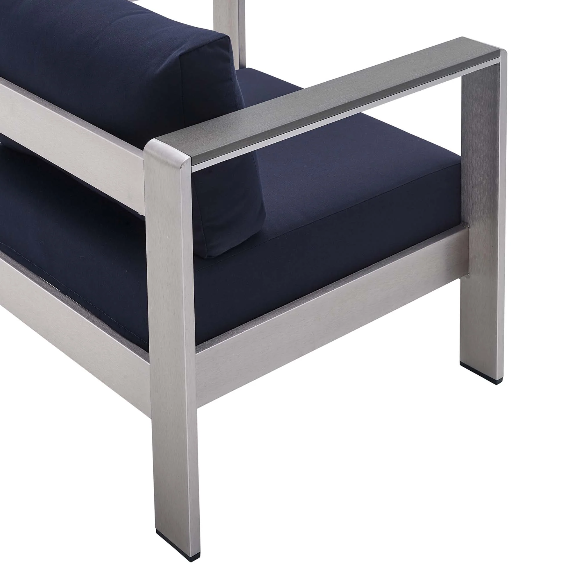 Shore Sunbrella Fabric Aluminum Outdoor Patio Armchair by Modway - Image 5