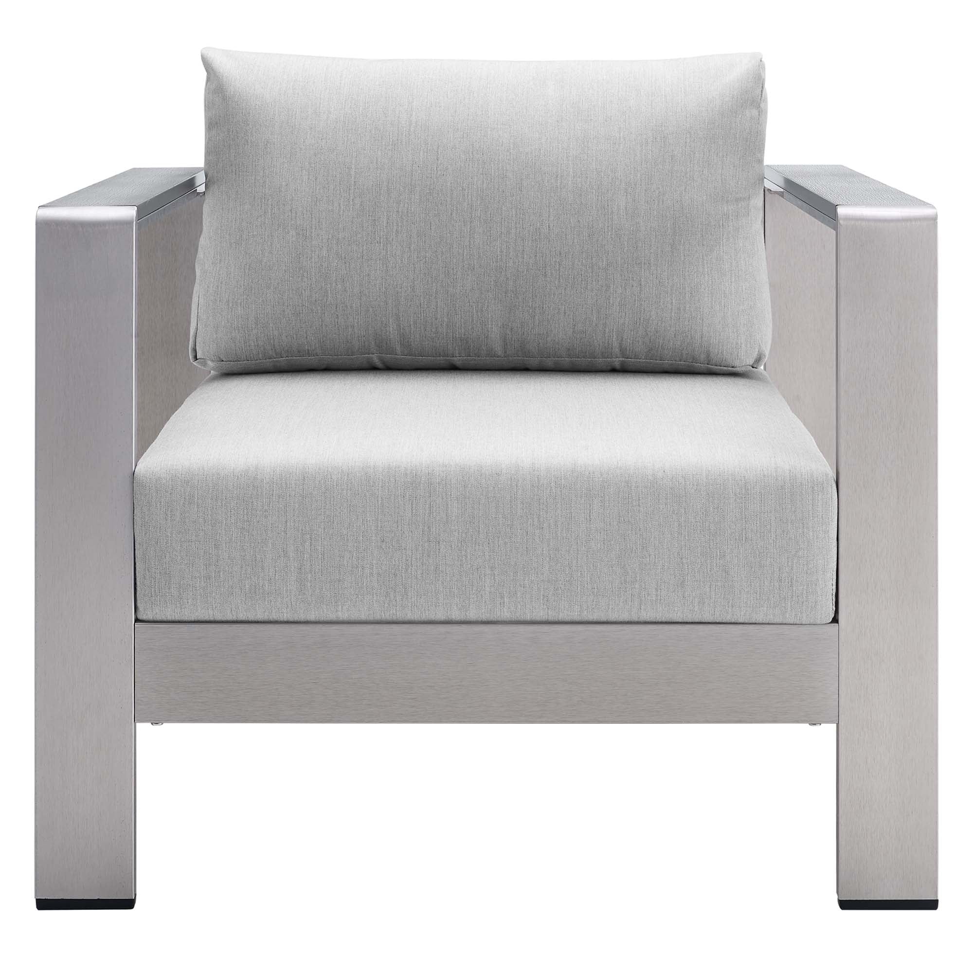 Shore Sunbrella Fabric Aluminum Outdoor Patio Armchair by Modway - Image 9