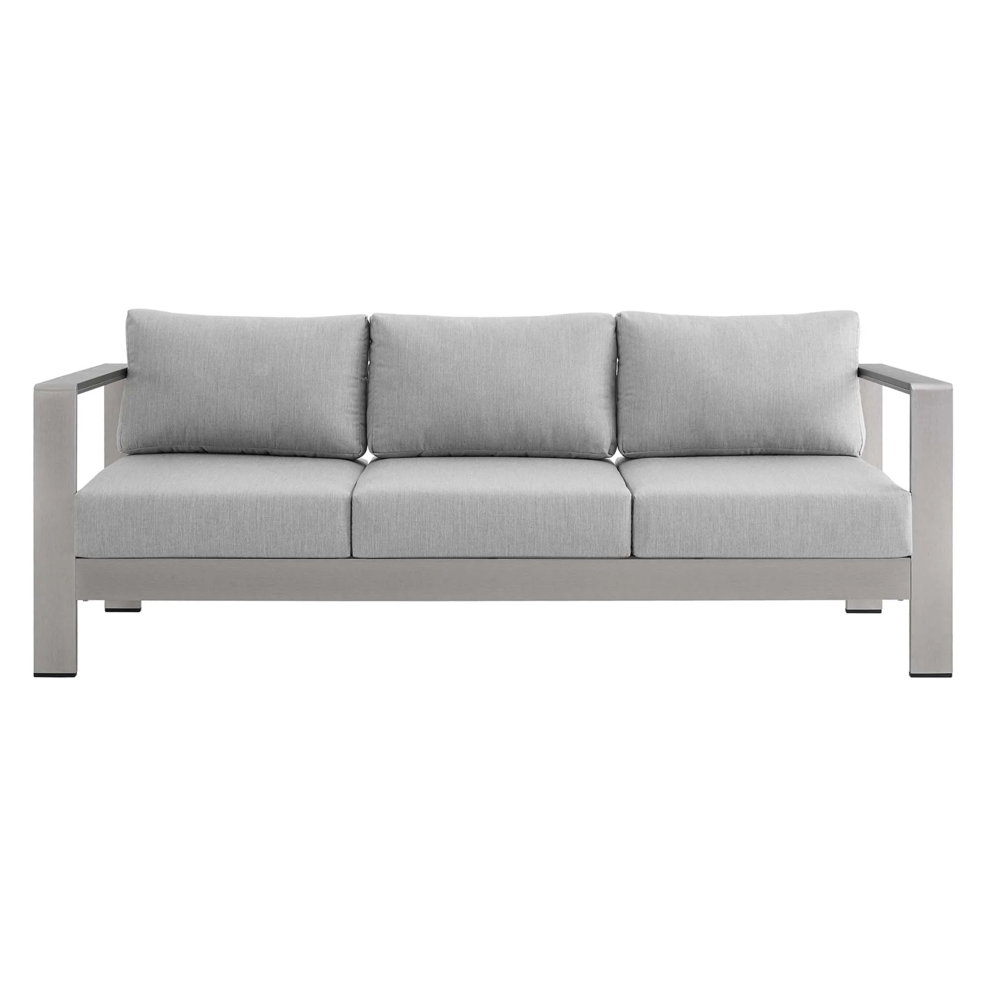Shore Sunbrella Fabric Aluminum Outdoor Patio Sofa by Modway - Image 10