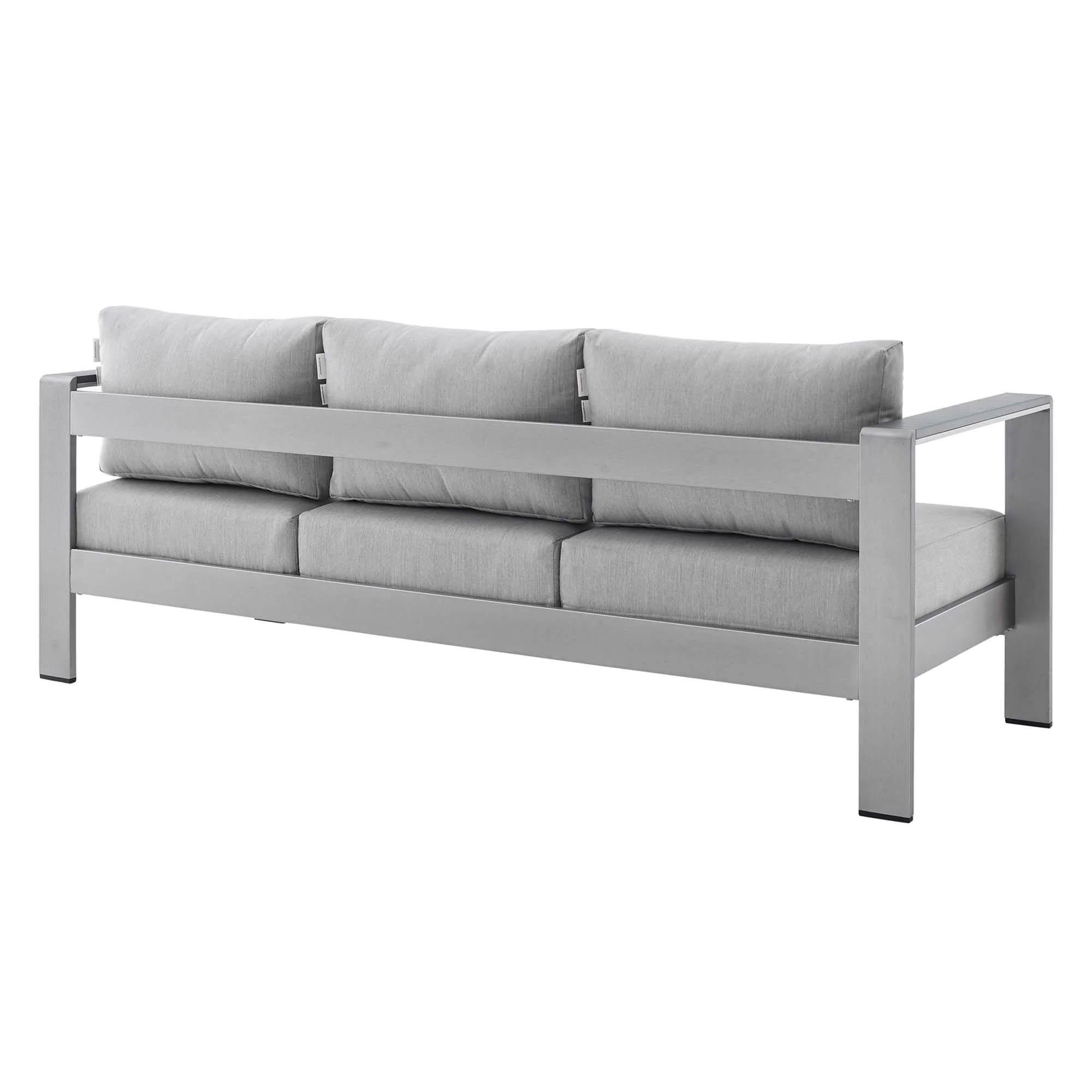 Shore Sunbrella Fabric Aluminum Outdoor Patio Sofa by Modway - Image 11