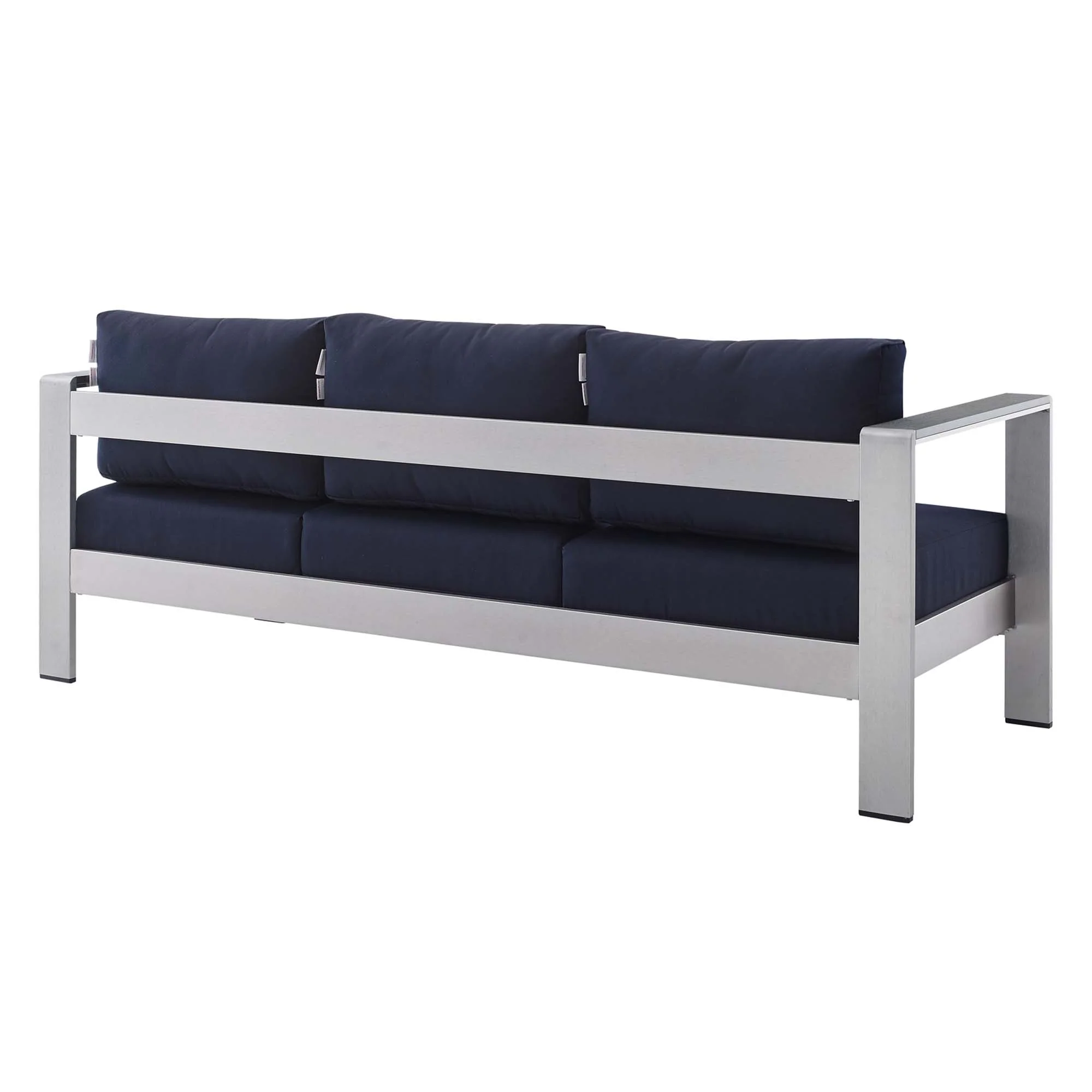 Shore Sunbrella Fabric Aluminum Outdoor Patio Sofa by Modway - Image 3