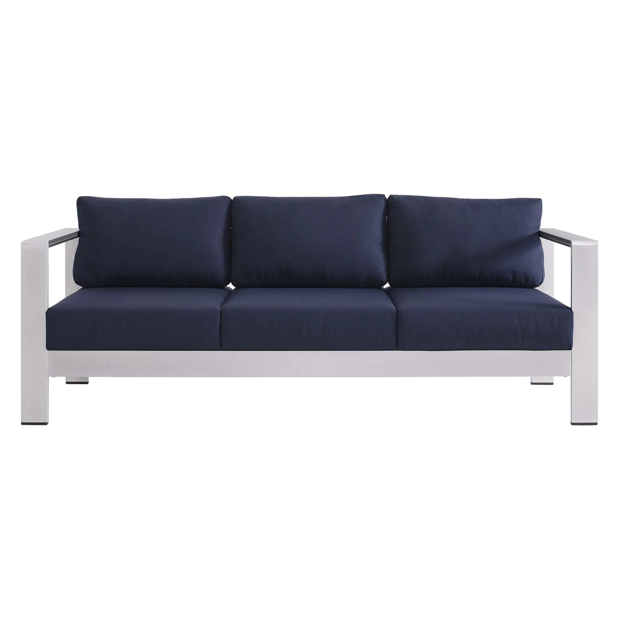 Shore Sunbrella Fabric Aluminum Outdoor Patio Sofa by Modway - Image 5