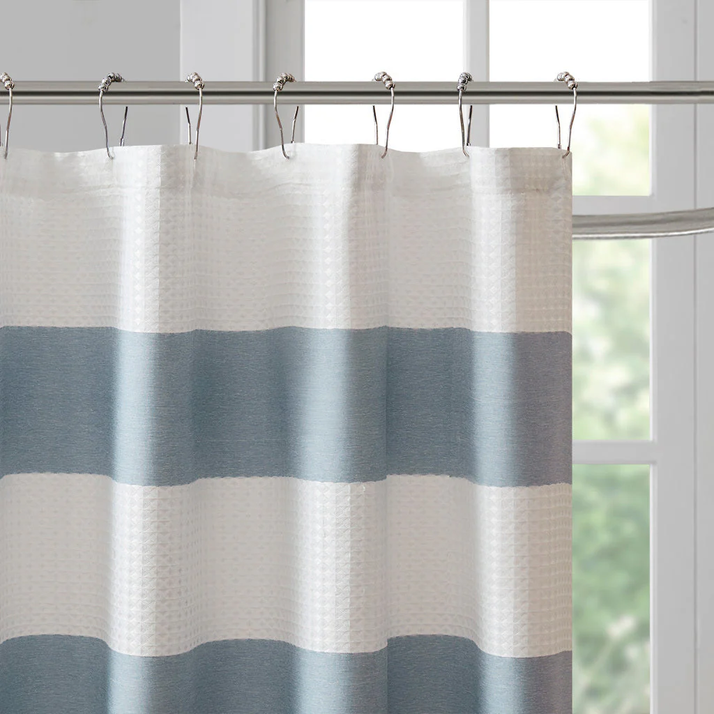 Shower Curtain with 3M Treatment Blue 72x72 - Image 5