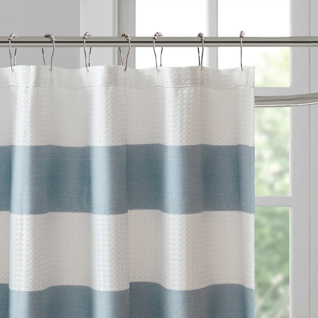 Shower Curtain with 3M Treatment Blue 72x72 - Image 8