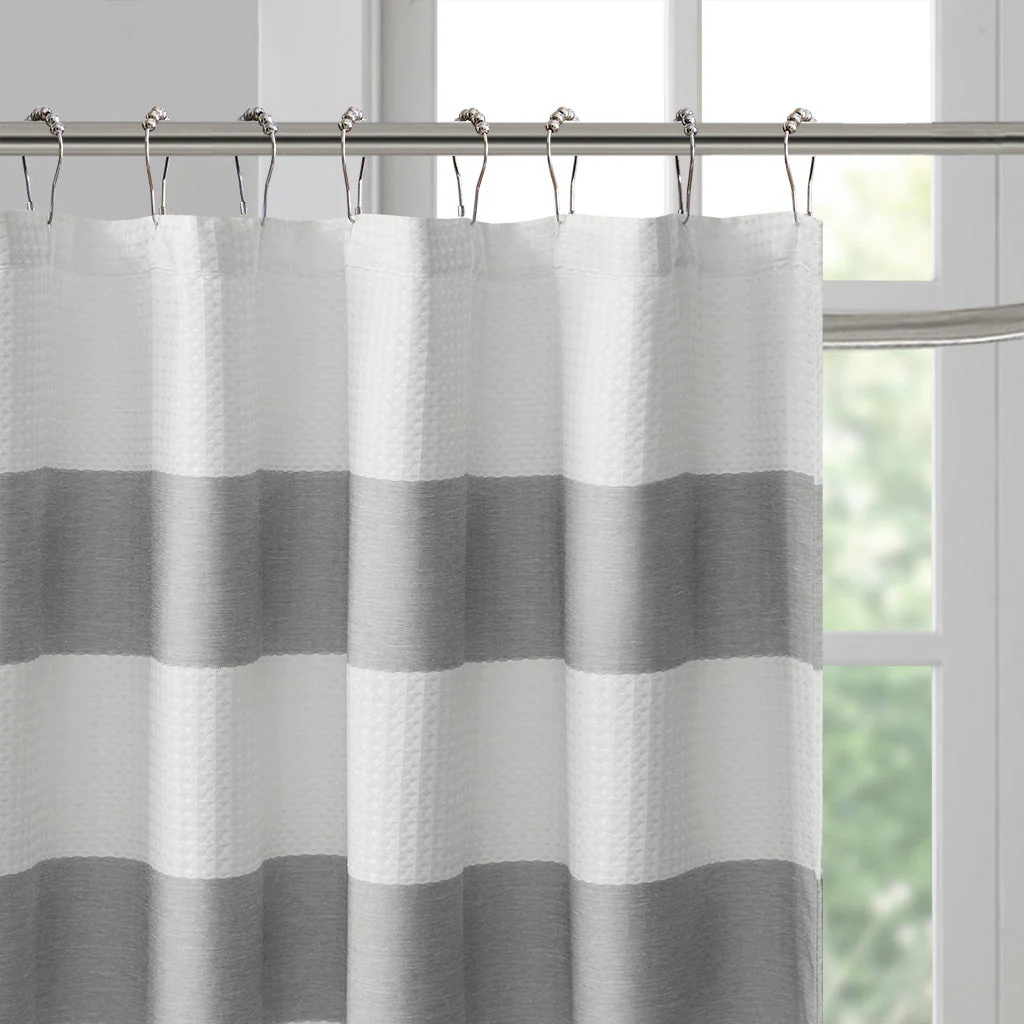 Shower Curtain with 3M Treatment Grey 72x72" - Image 6