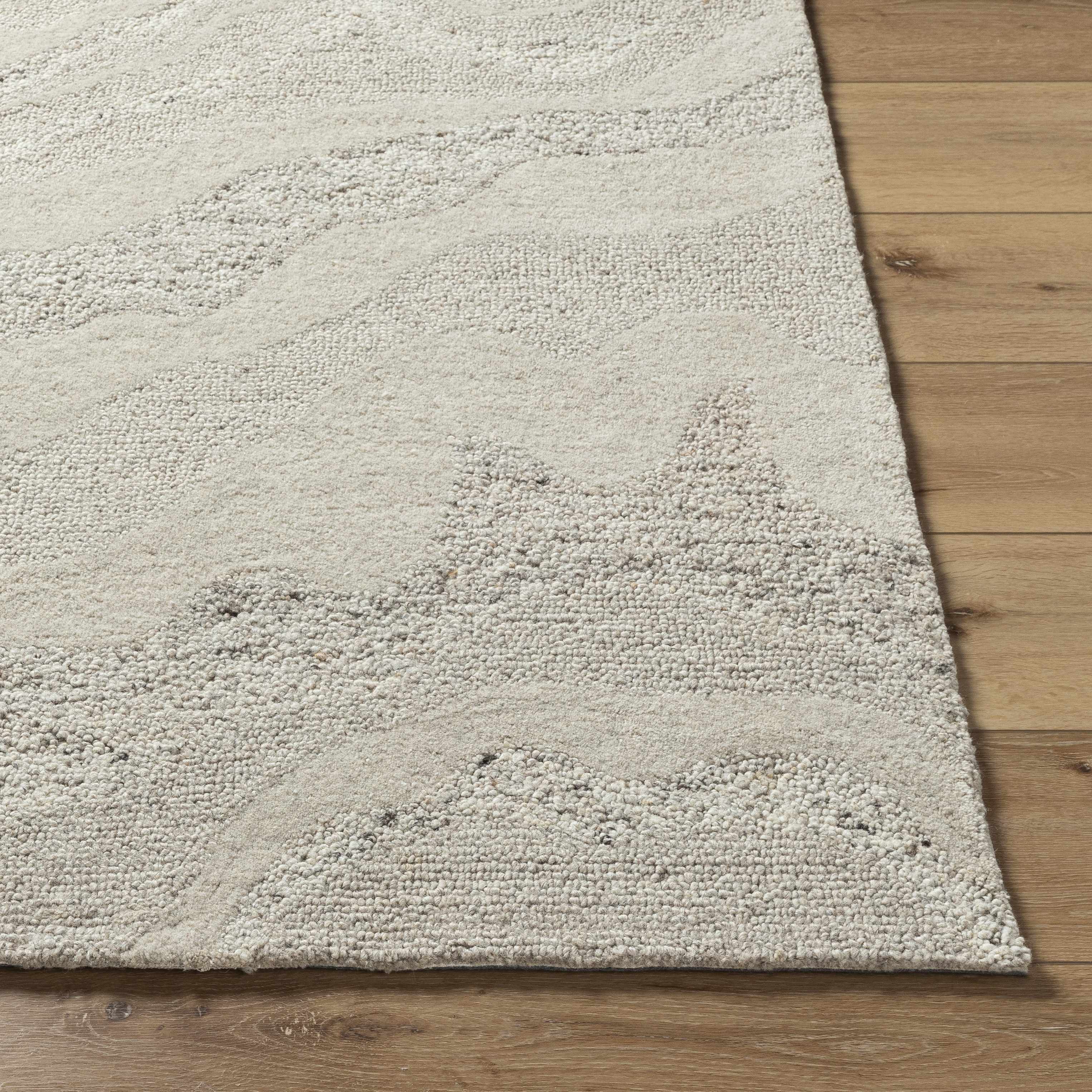 Siani Cream Wool Area Rug - Image 3