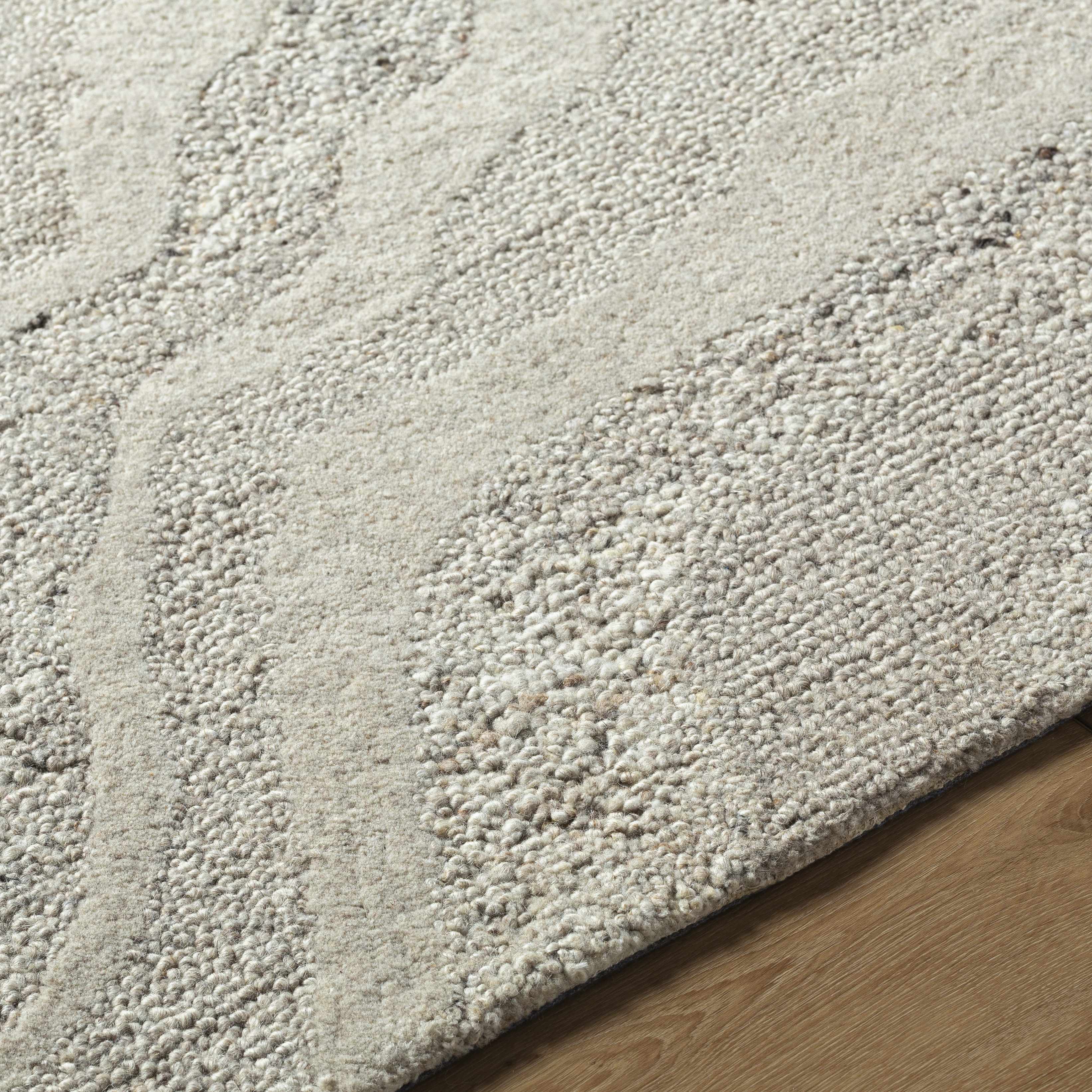 Siani Cream Wool Area Rug - Image 6
