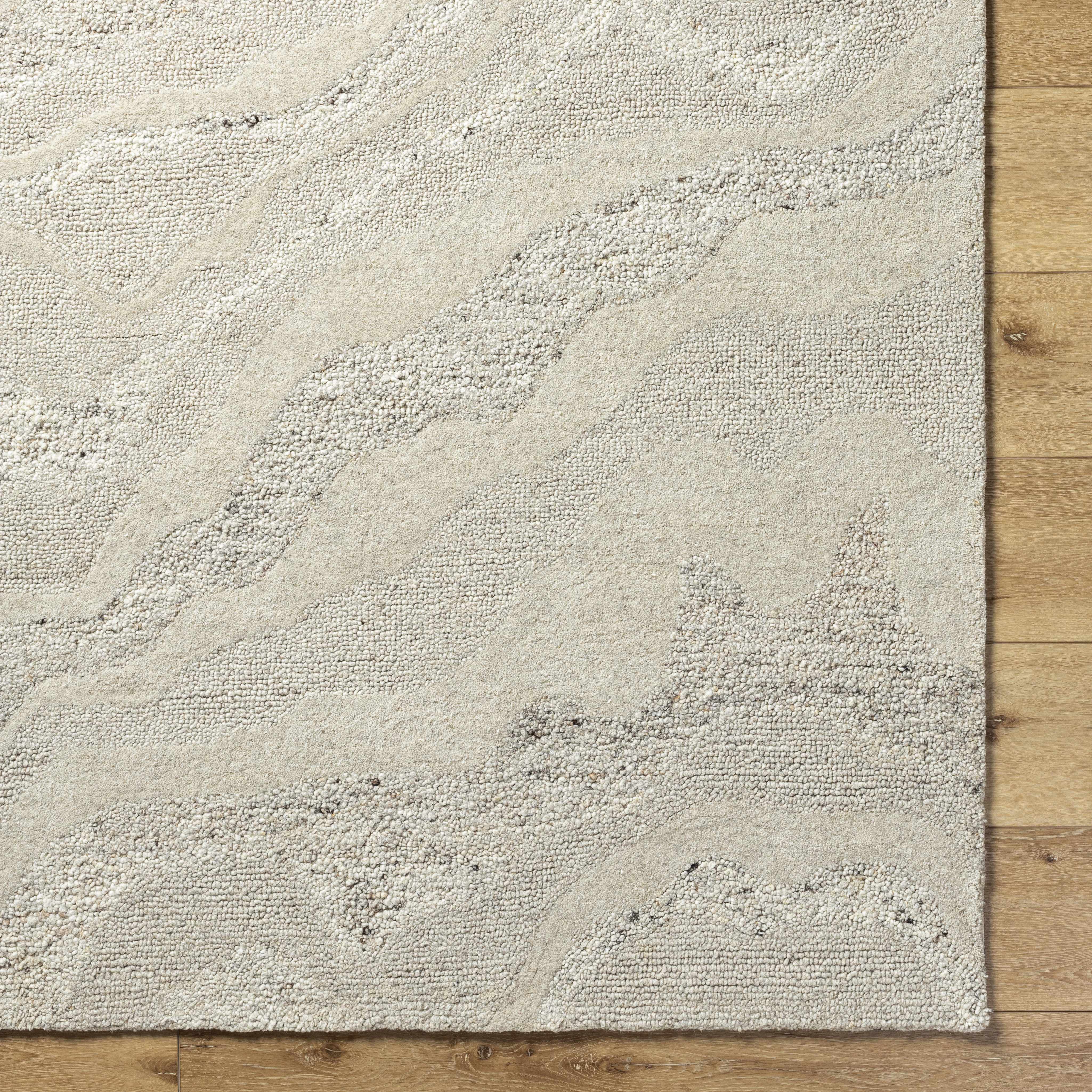 Siani Cream Wool Area Rug - Image 7