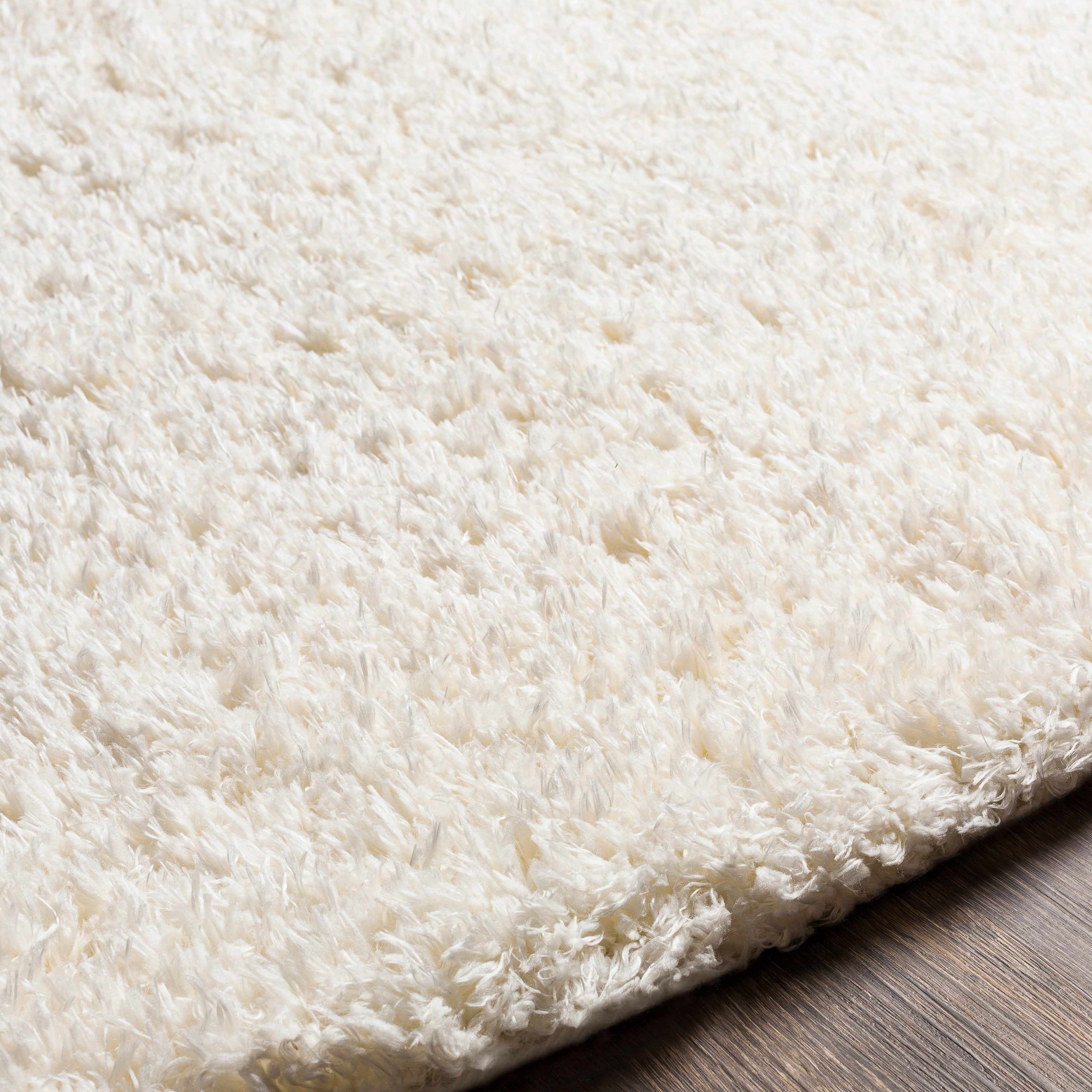 Siari Solid Cream Plush Rug - Image 14