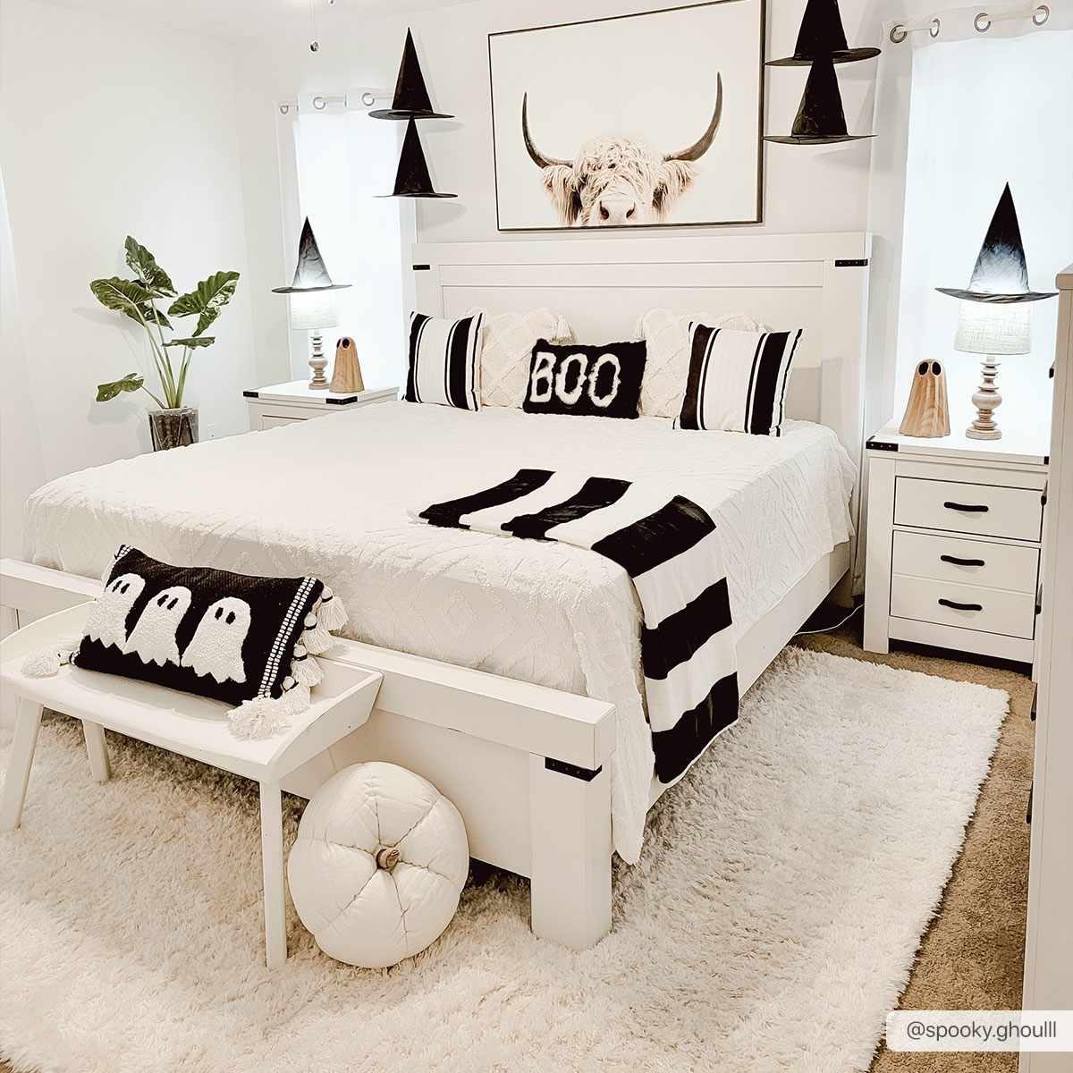 Siari Solid Cream Plush Rug - Image 2