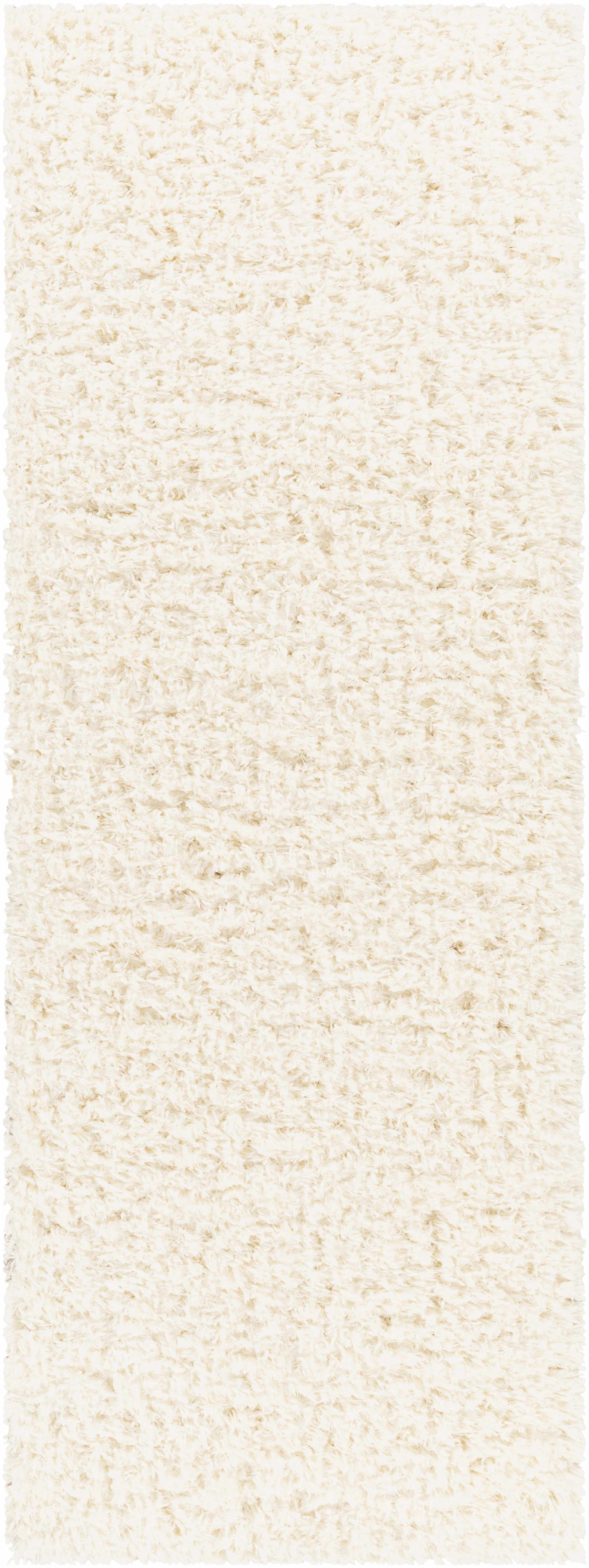 Siari Solid Cream Plush Rug - Image 9