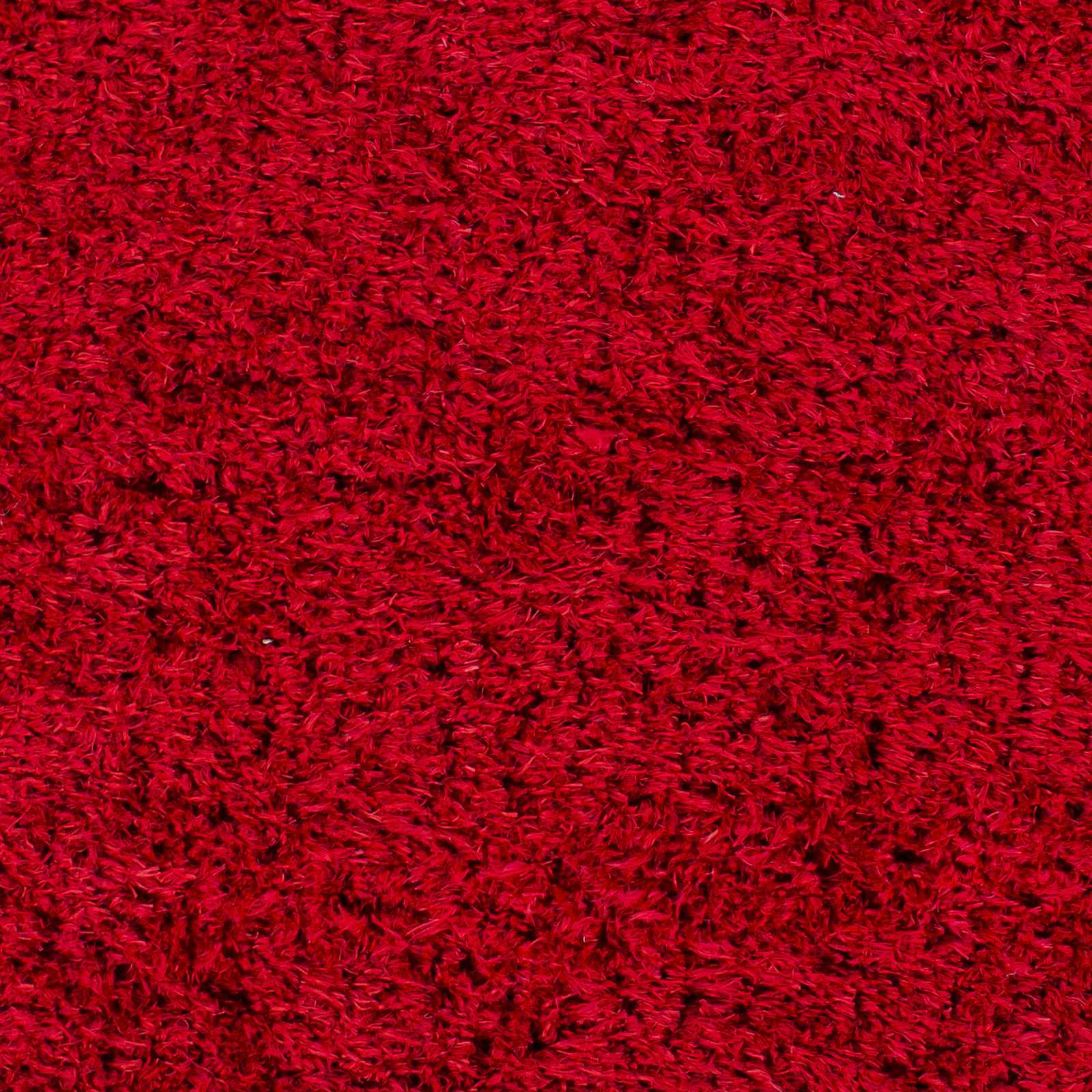 Siari Solid Red Shag Area Rug - Clearance - Image 6