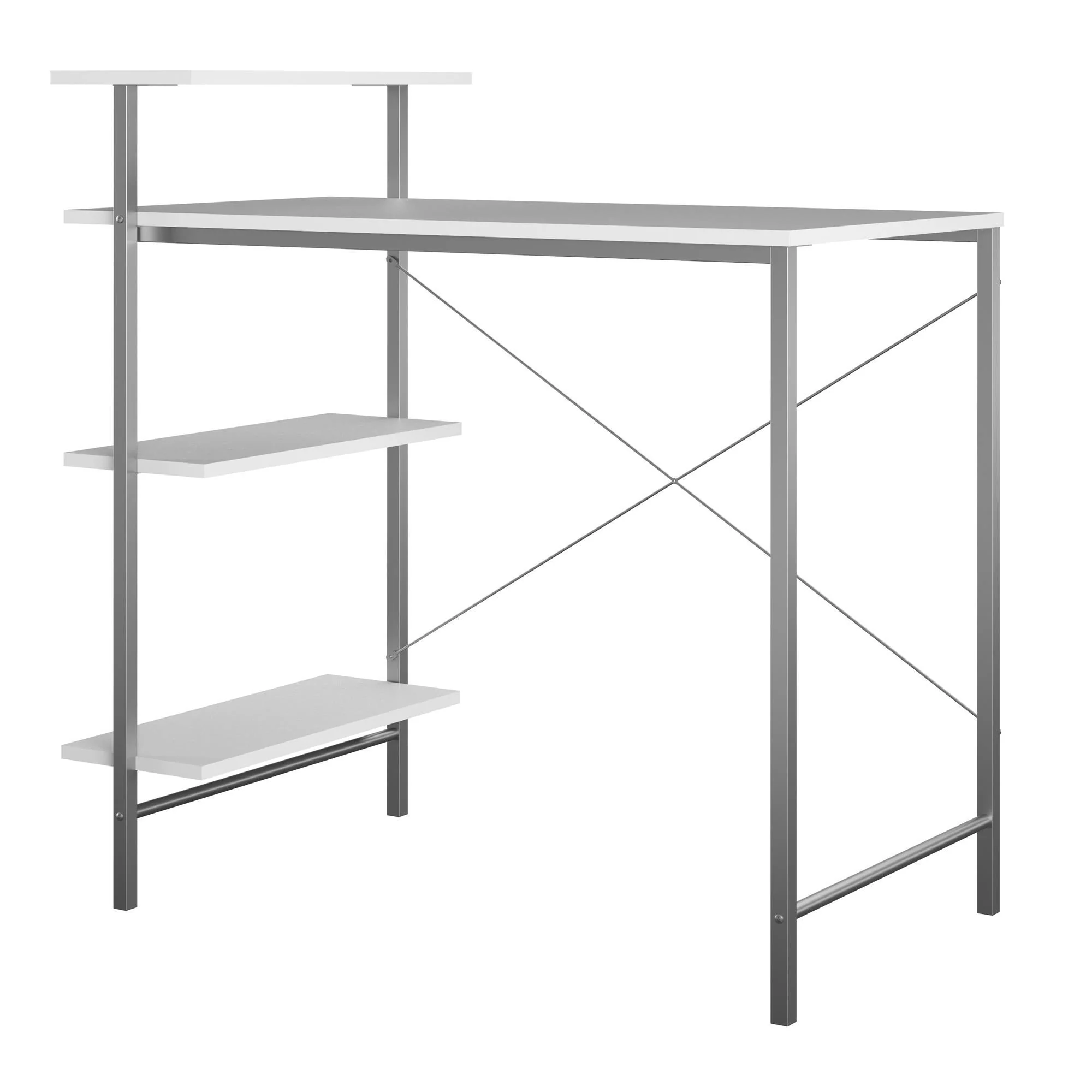 Side Storage Student Desk - White - Image 2