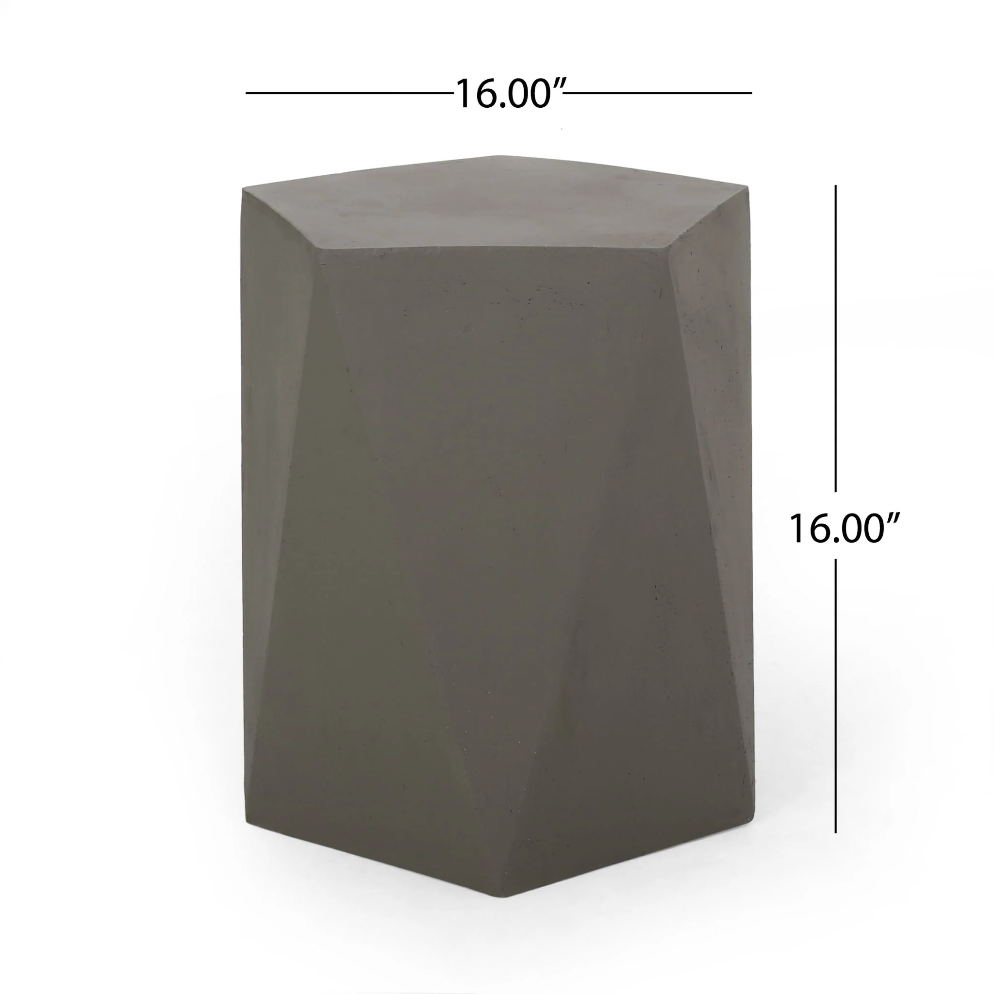 Side Table With Geometric Design - Image 5