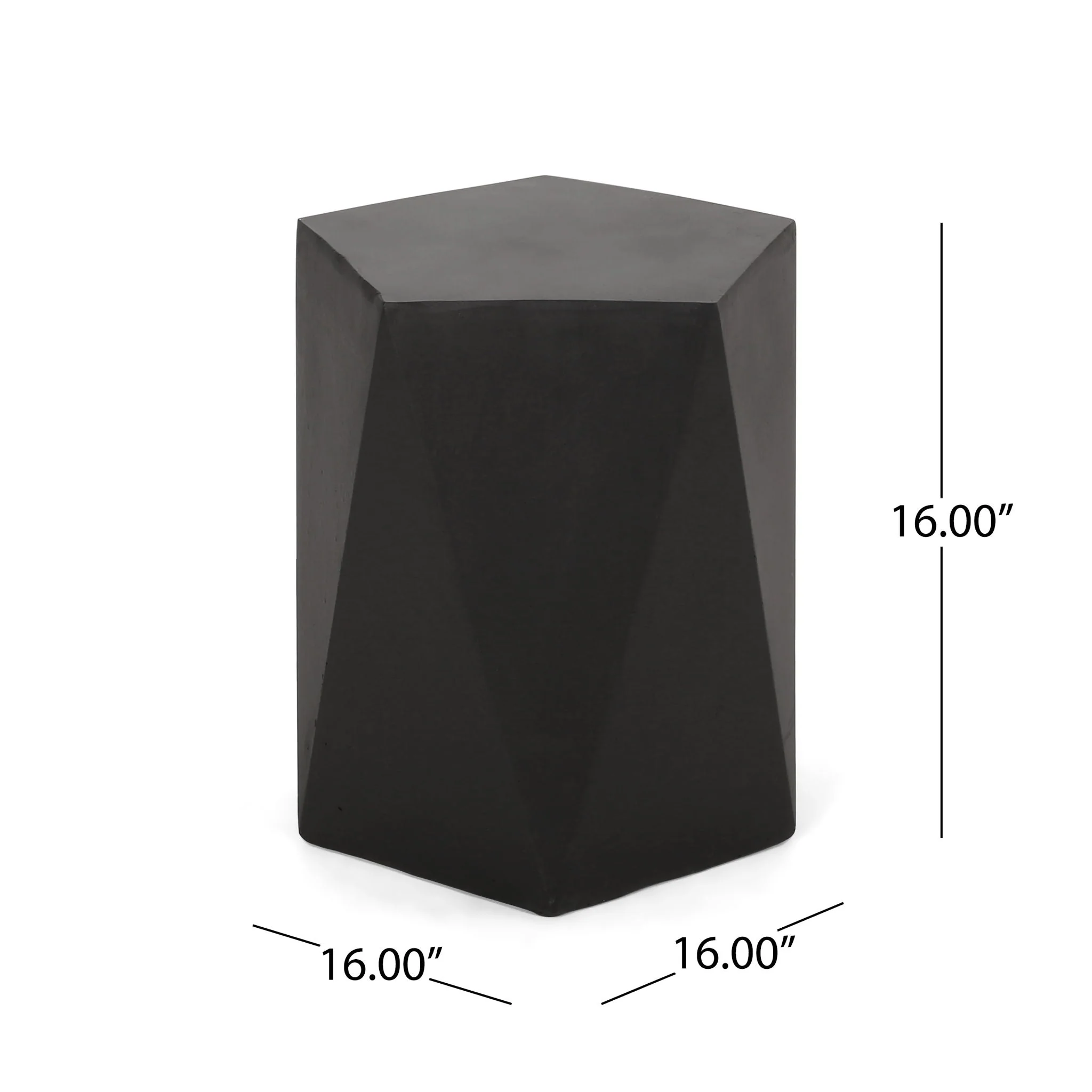 Side Table With Geometric Design - Image 6
