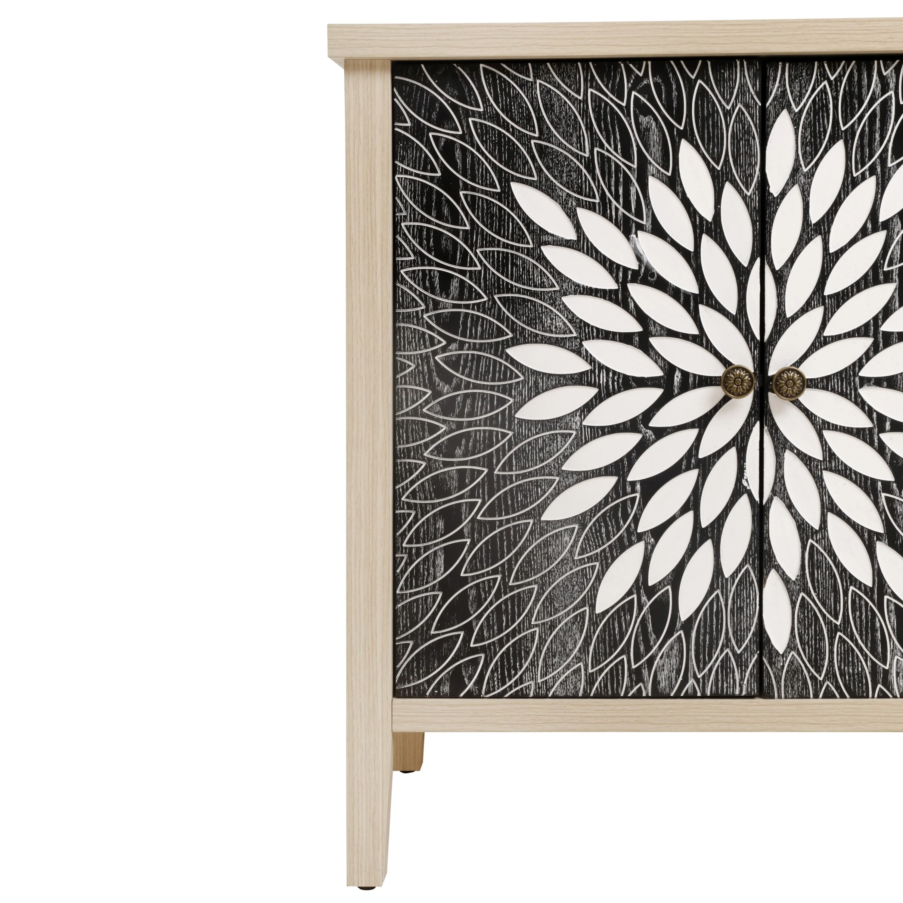 Sideboard Buffet Cabinet with 4 Doors and Adjustable Shelves - Image 10